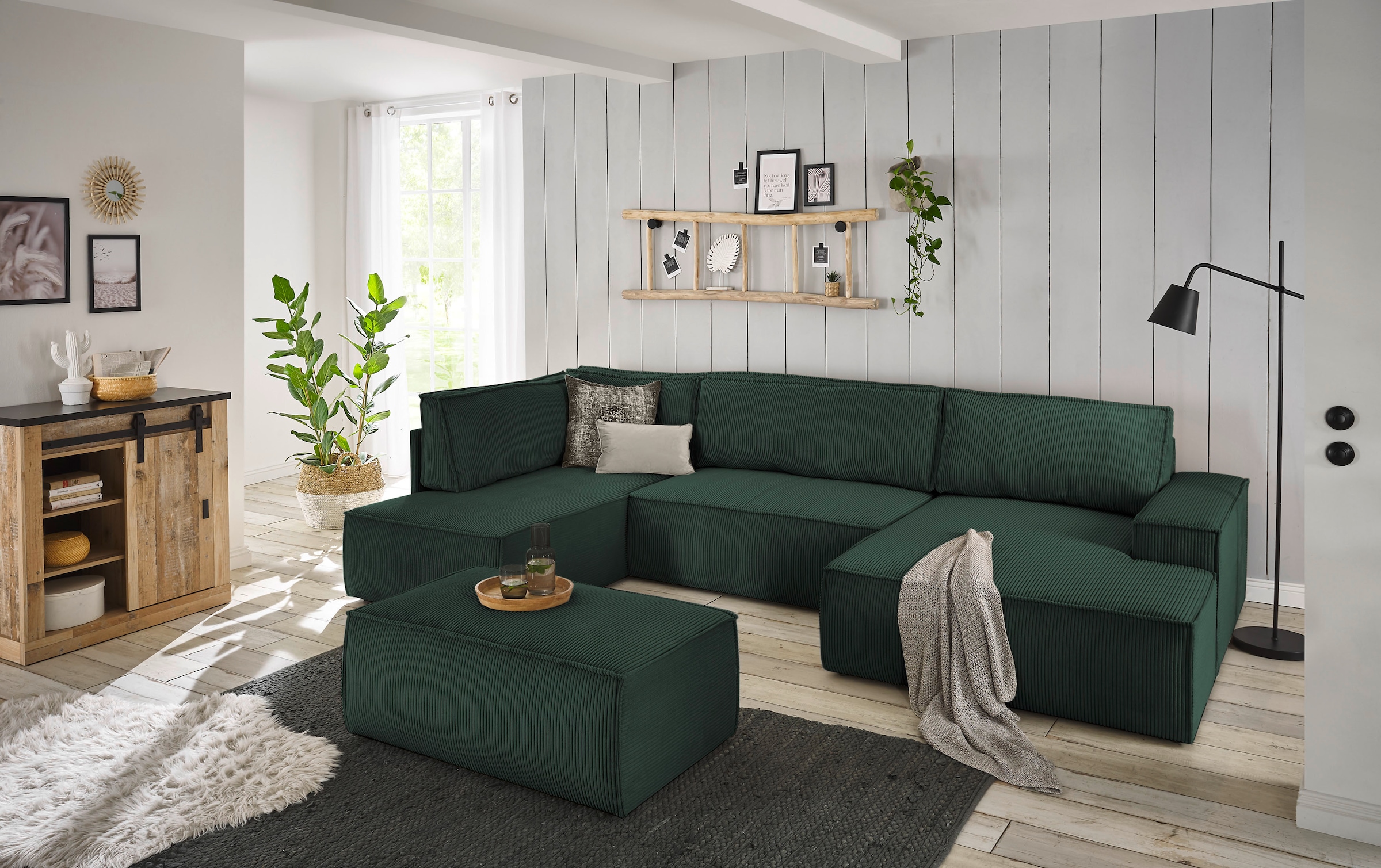 Home affaire Hocker »SHERWOOD«, passend zur Polster-Serie SHERWOOD
