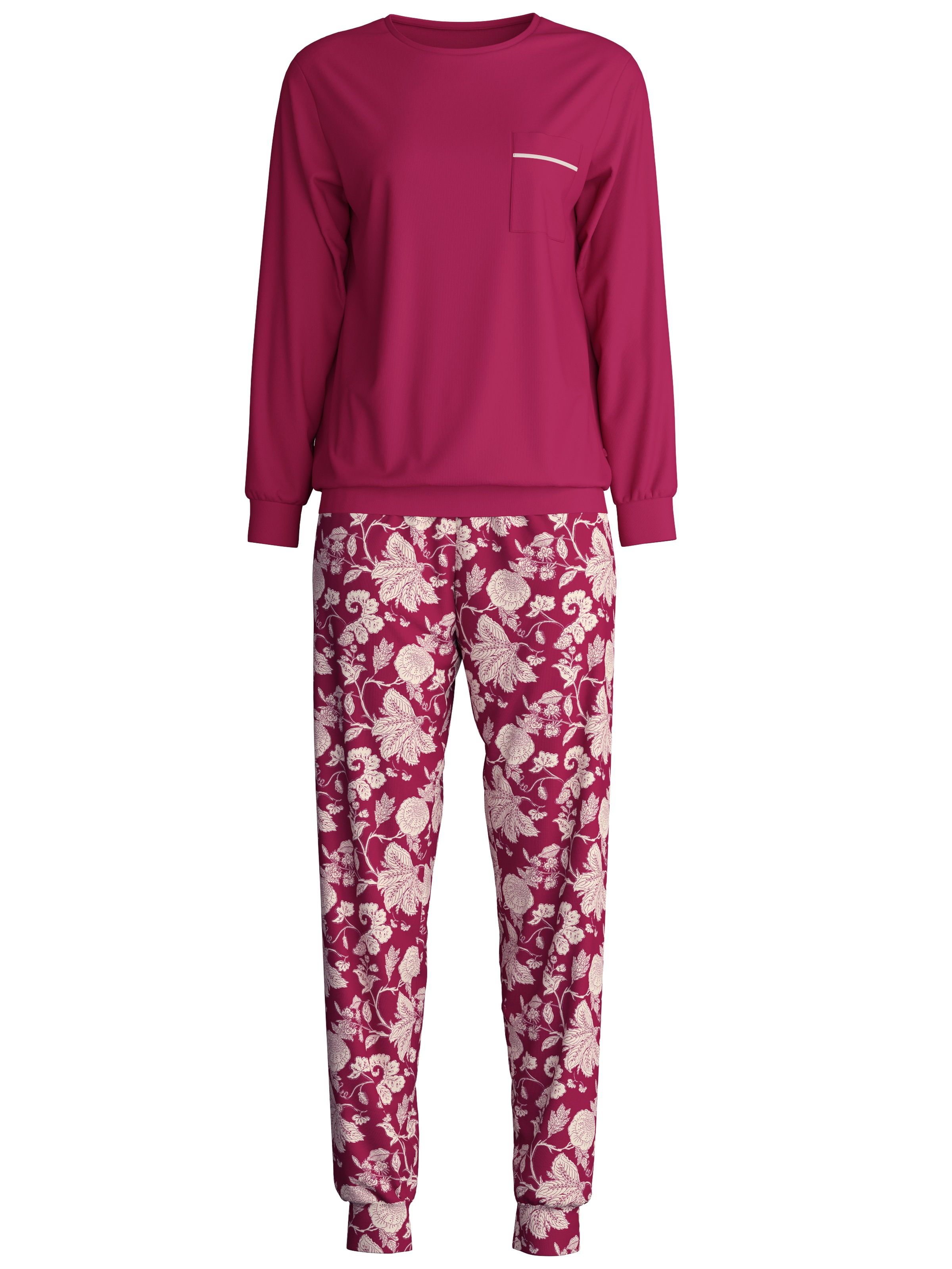 CALIDA Schlafanzug "Sweet Dreams", (2 tlg.), Langarm, Rundhals, Interlock-Q günstig online kaufen