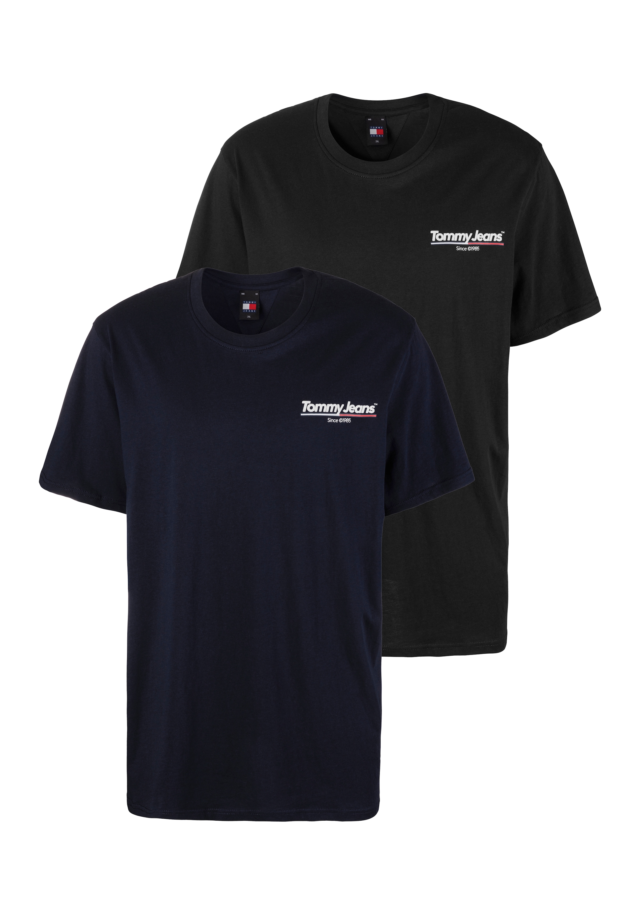 T-Shirt »TJM SLIM TJ TWIST 2PACK TEE EXT«, (Packung, 2 tlg.), mit Markenprint