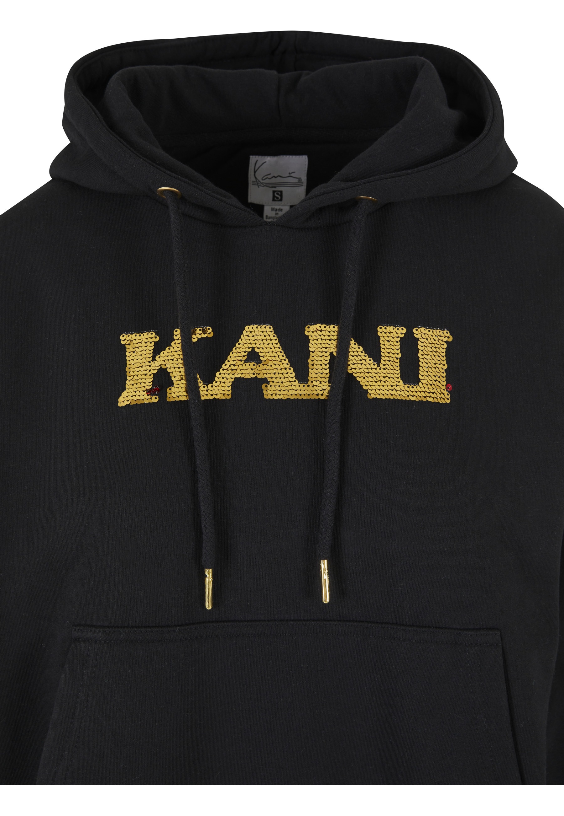 Karl Kani Hoodie »Karl Kani Damen KW213-059-1 Retro Sequins OS Hoodie black«, 1 Stk.
