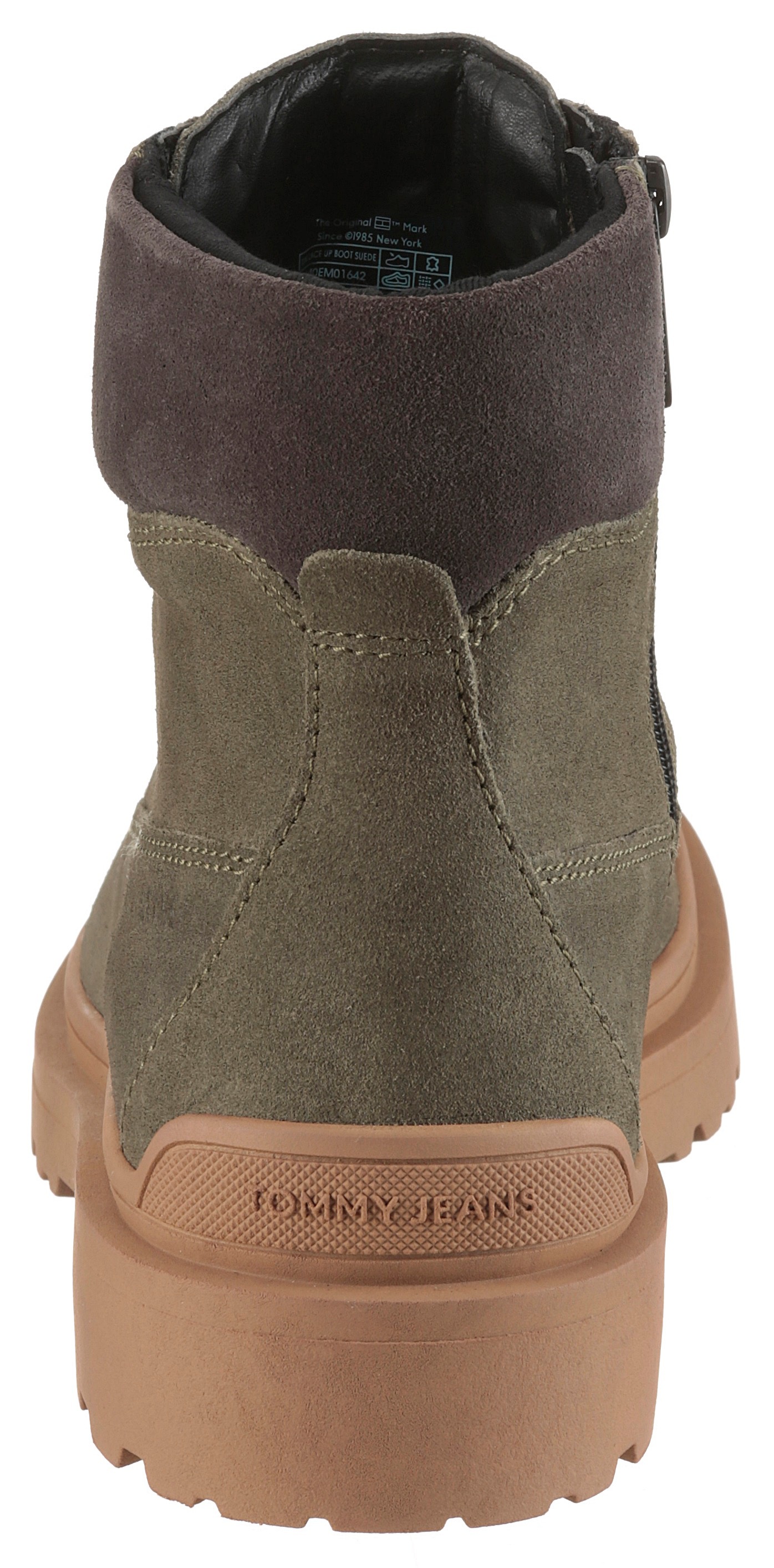Tommy Jeans Schnürboots "TJM LACE UP BOOT SUEDE", Blockabsatz, Outdoorboots günstig online kaufen