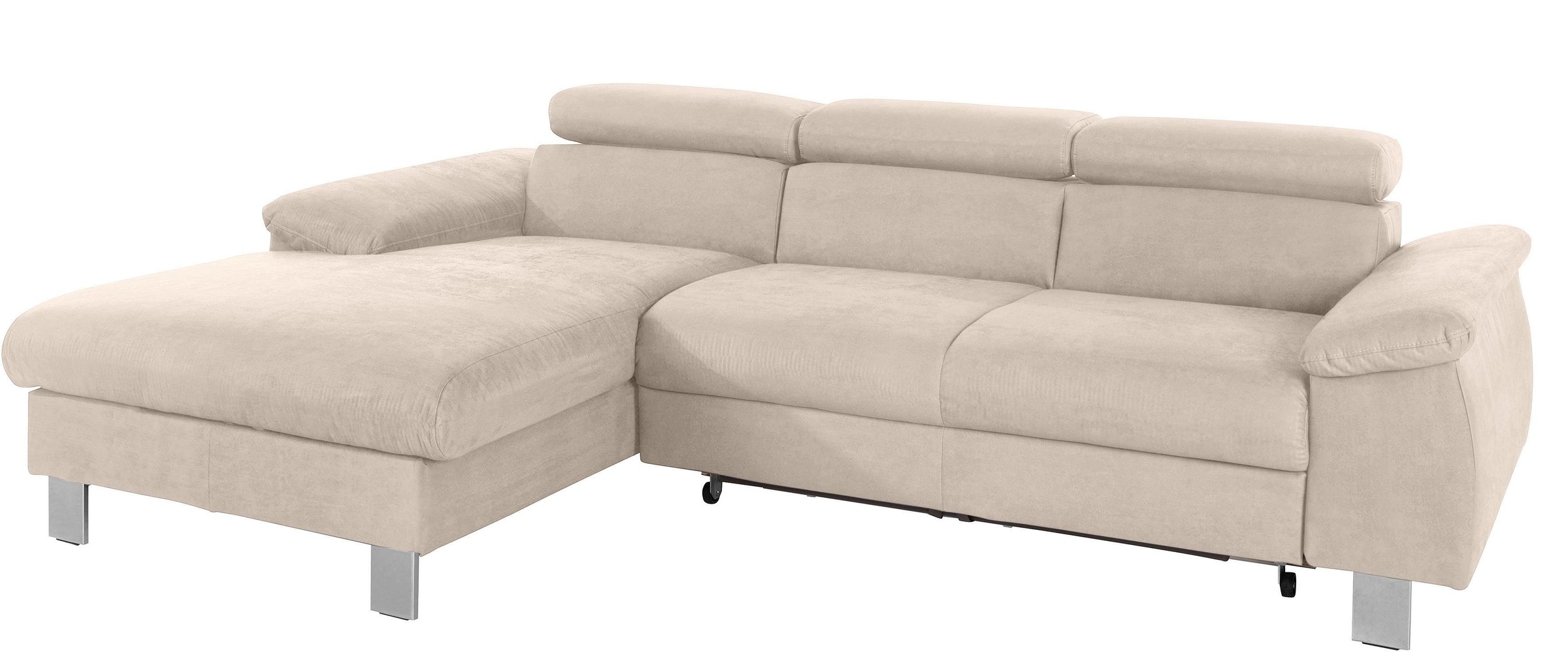 COTTA Ecksofa "Komaris L-Form, B: 244 cm" mit Kopfteilverstellung, optional günstig online kaufen
