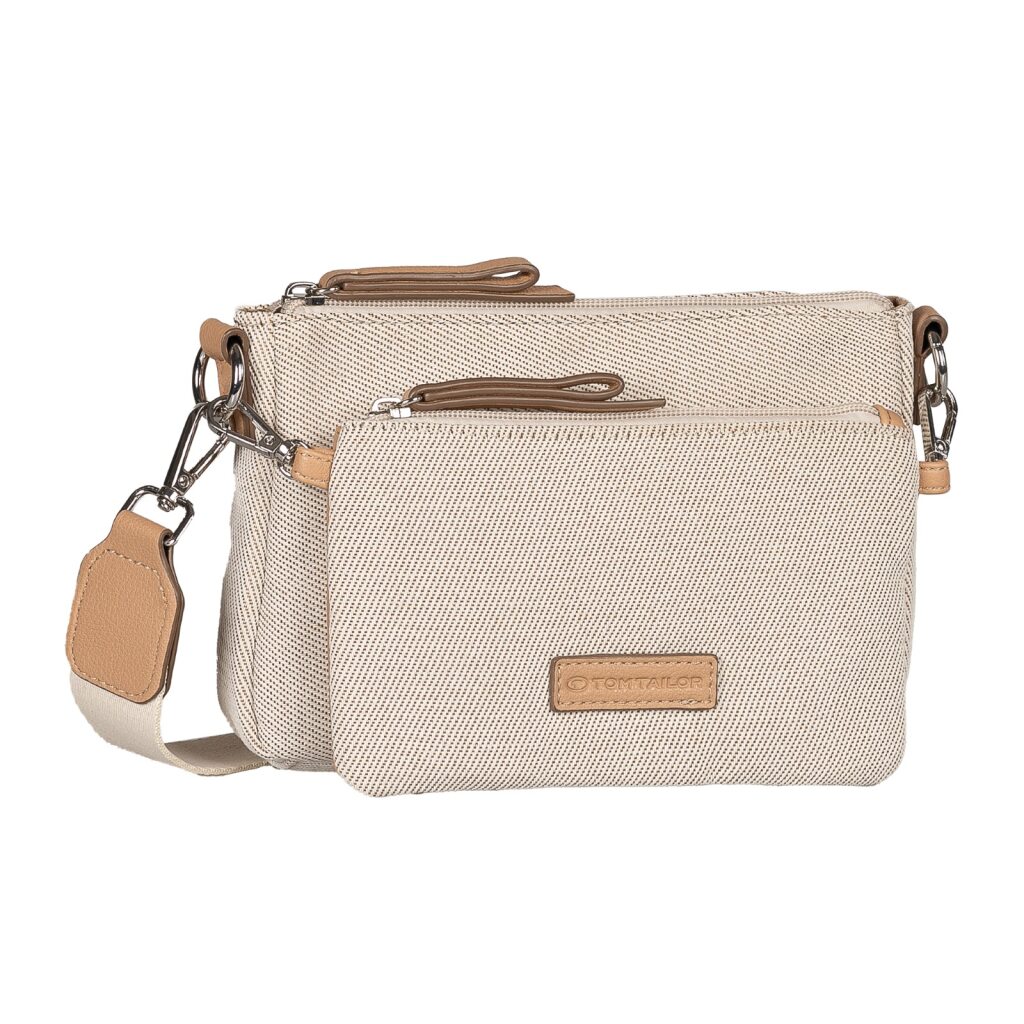 TOM TAILOR Umhängetasche "Jamila" Damen Umhängetasche, 2-in-1 Tasche mit Vortasche