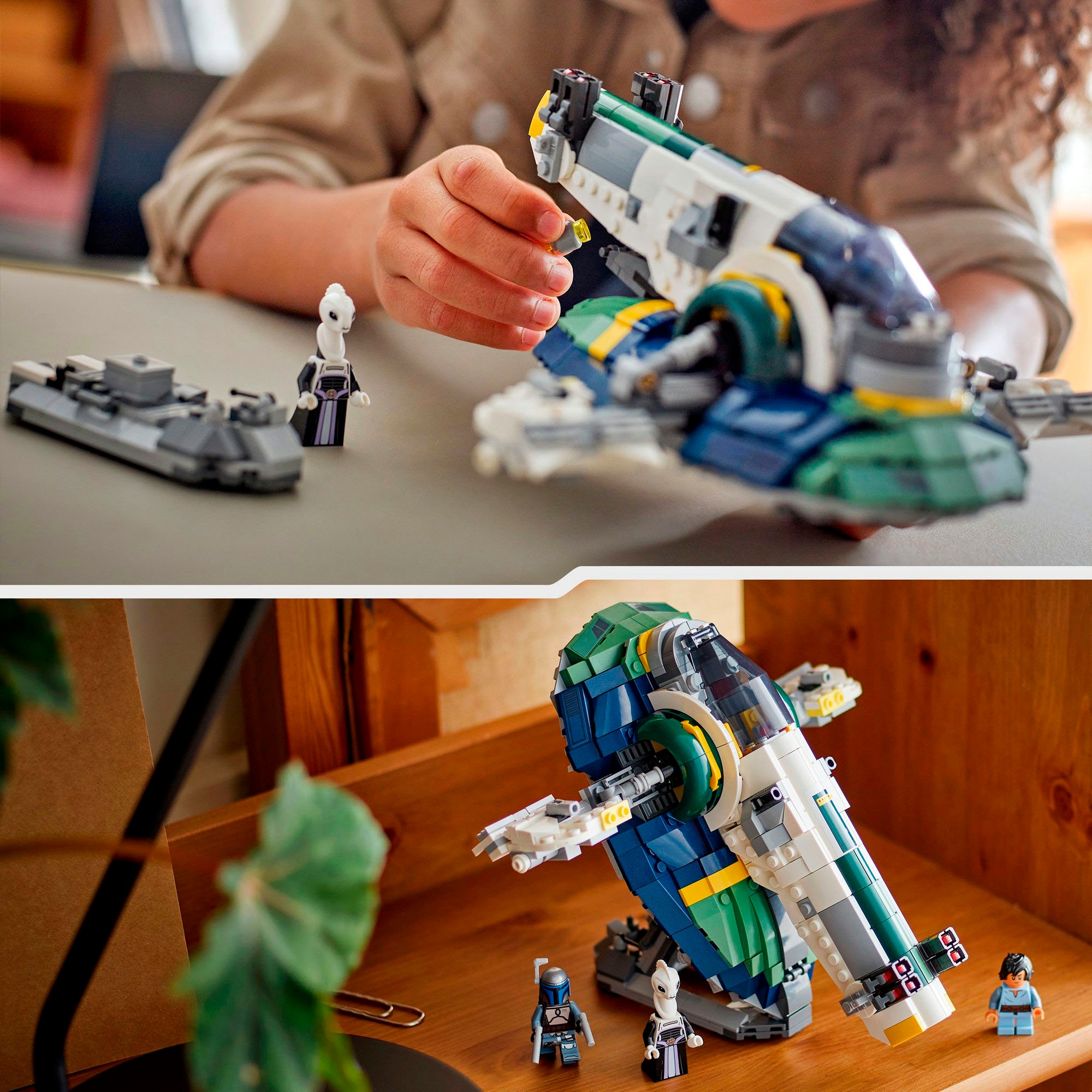 LEGO® Konstruktionsspielsteine »Jango Fetts Sternenschiff (75433), LEGO Star Wars™«, (707 St.), Made in Europe