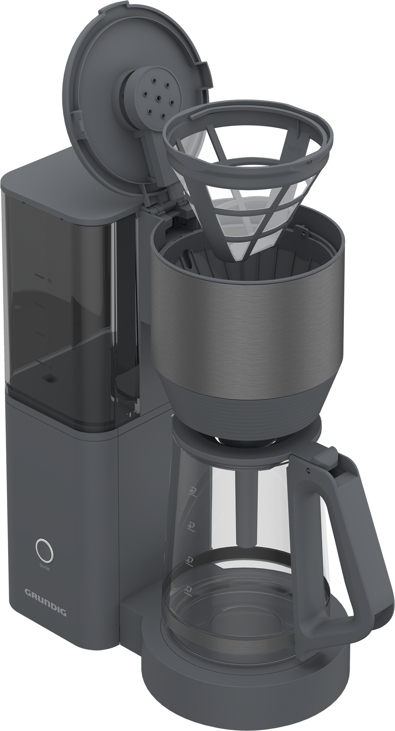 Grundig Filterkaffeemaschine »KM 7340«, 1,5 l Kaffeekanne, Permanentfilter