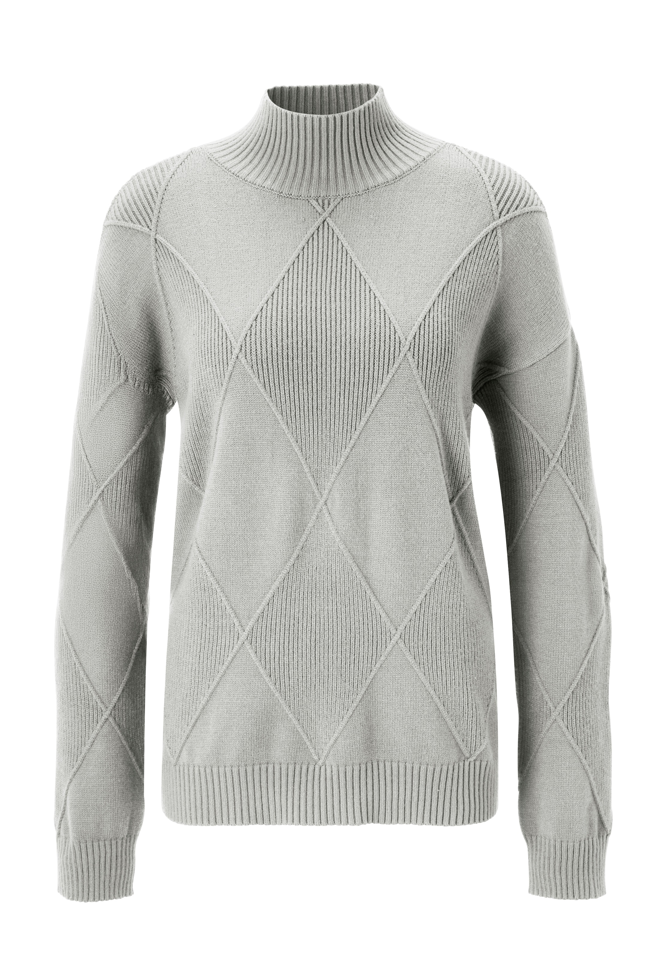 Aniston CASUAL Strickpullover, im trendigen Rauten-Muster - NEUE KOLLEKTION