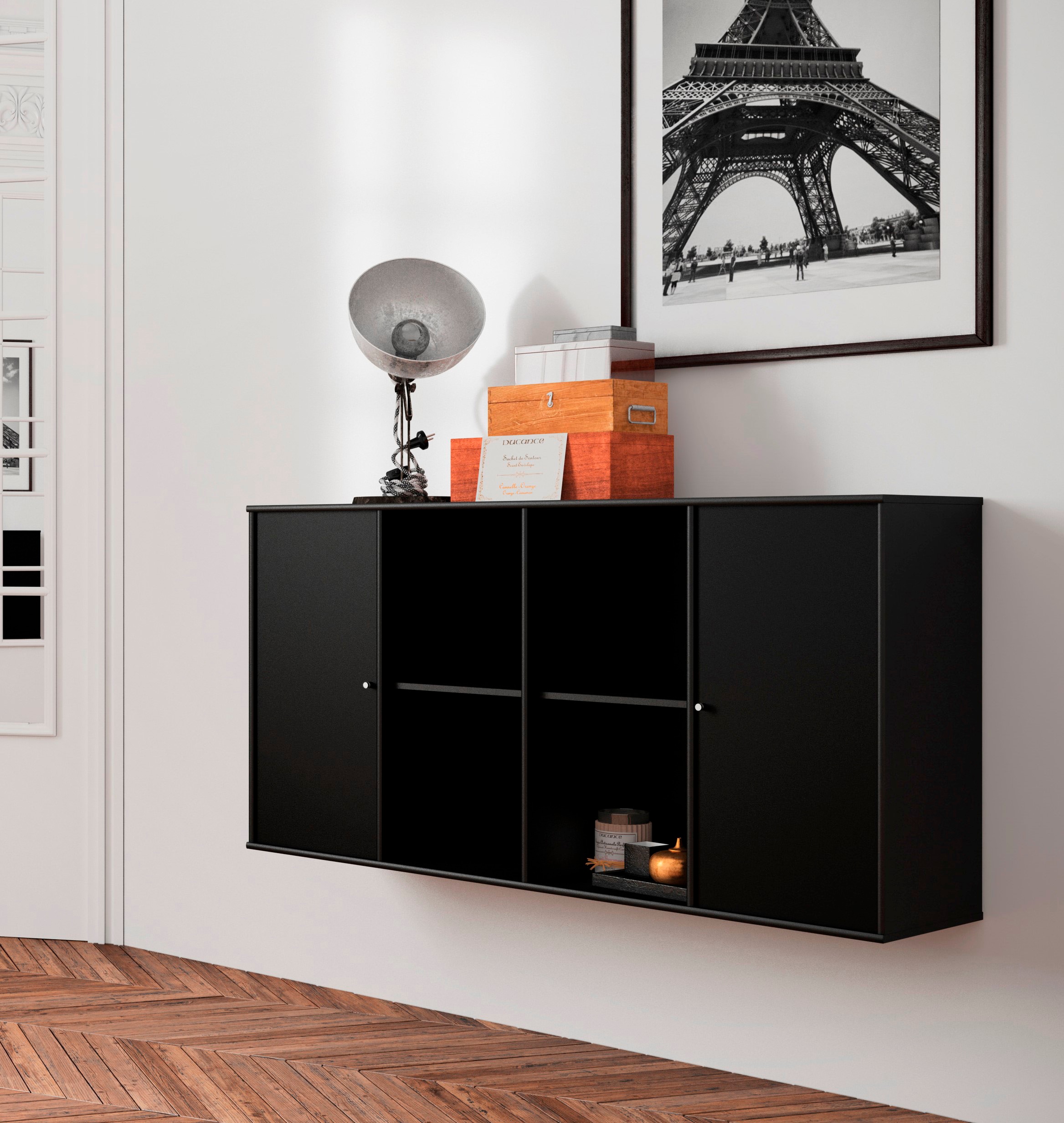 Hammel Furniture Sideboard »Mistral Kubus 116, hängend/stehend montierbar«, (1 St.), Verstellbar Einlegeböden, B: 136 cm, anpassungsbar Designmöbel