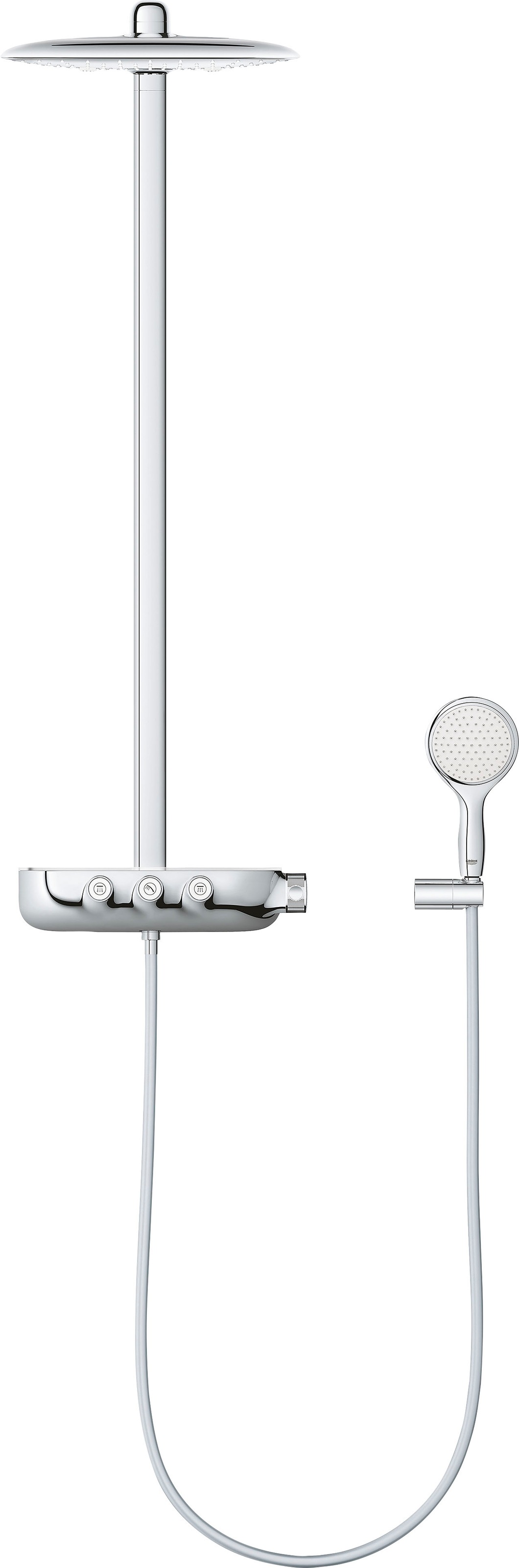 Grohe Duschsystem »Rainshower System SmartControl«, (Packung), mit langlebieger und scheinender Oberfläche