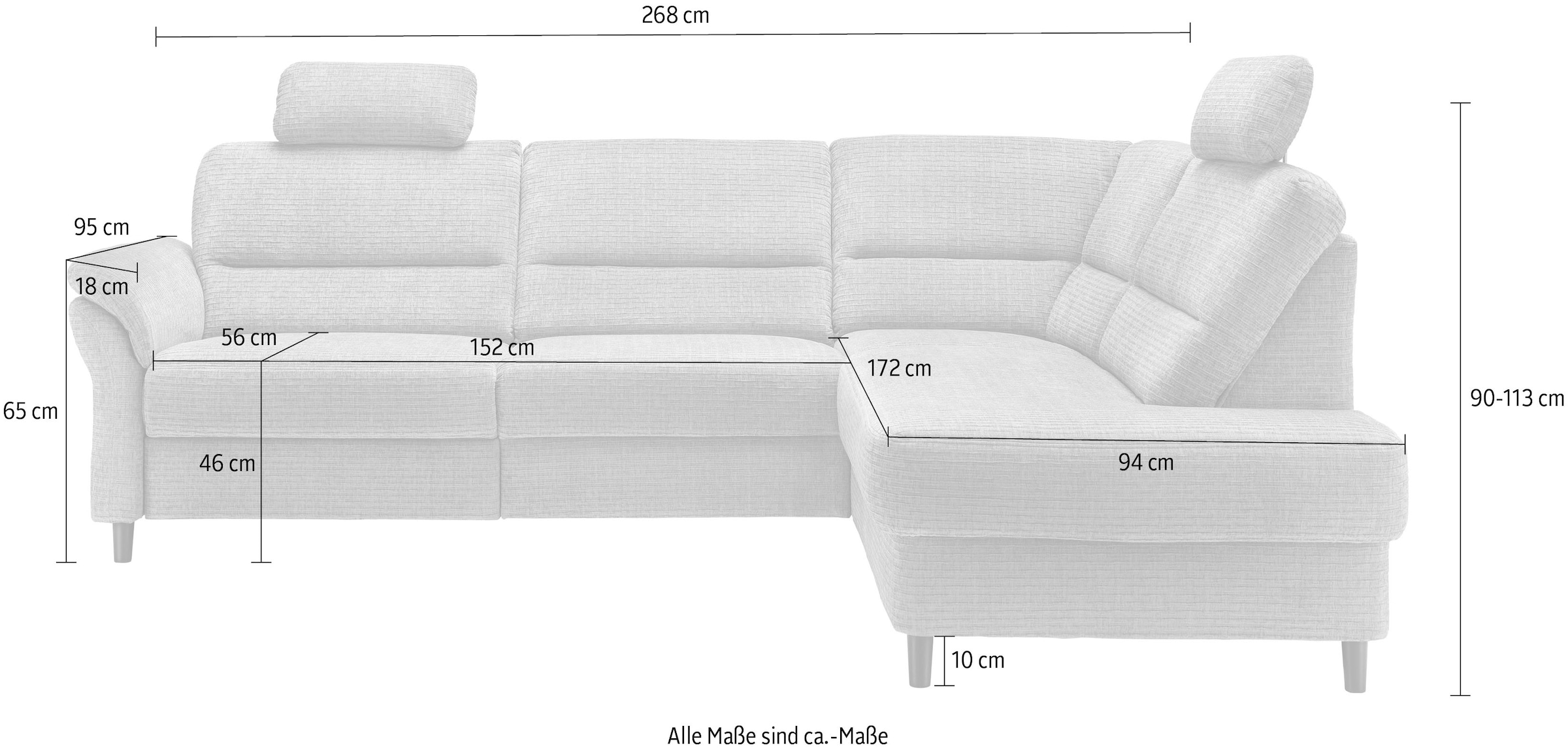 Home affaire Ecksofa »Cavoli«