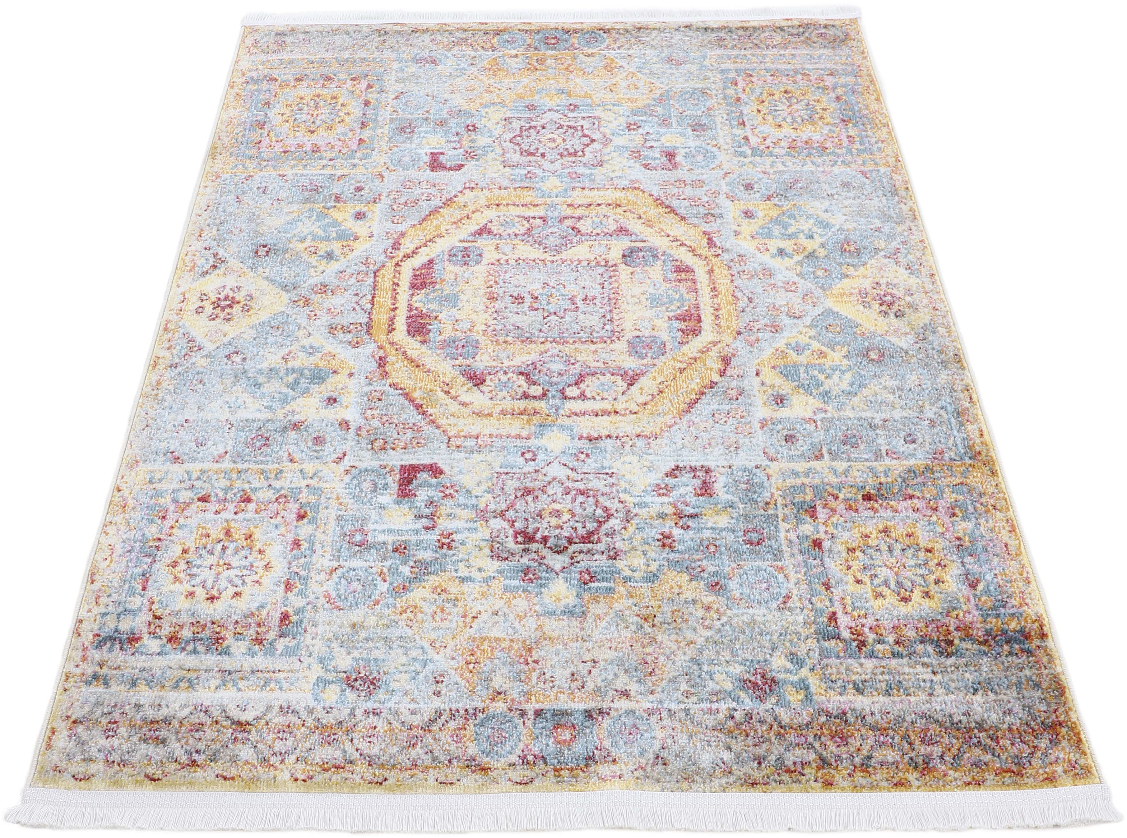 carpetfine Teppich "Helen" rechteckig 7 mm Höhe Vintage Orient Look, Wohnzi günstig online kaufen