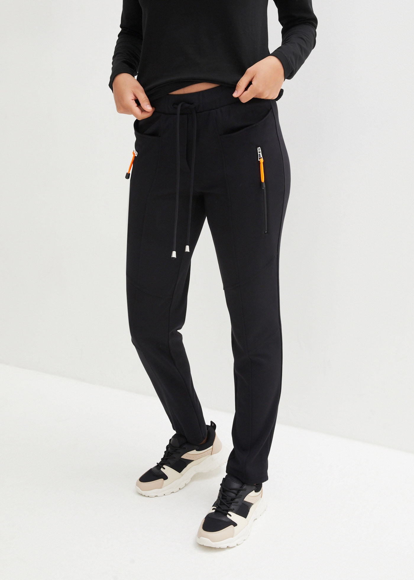 bonprix Schlupfhose aus elastischem Materialmix mit Viskose, lässige Passfo günstig online kaufen