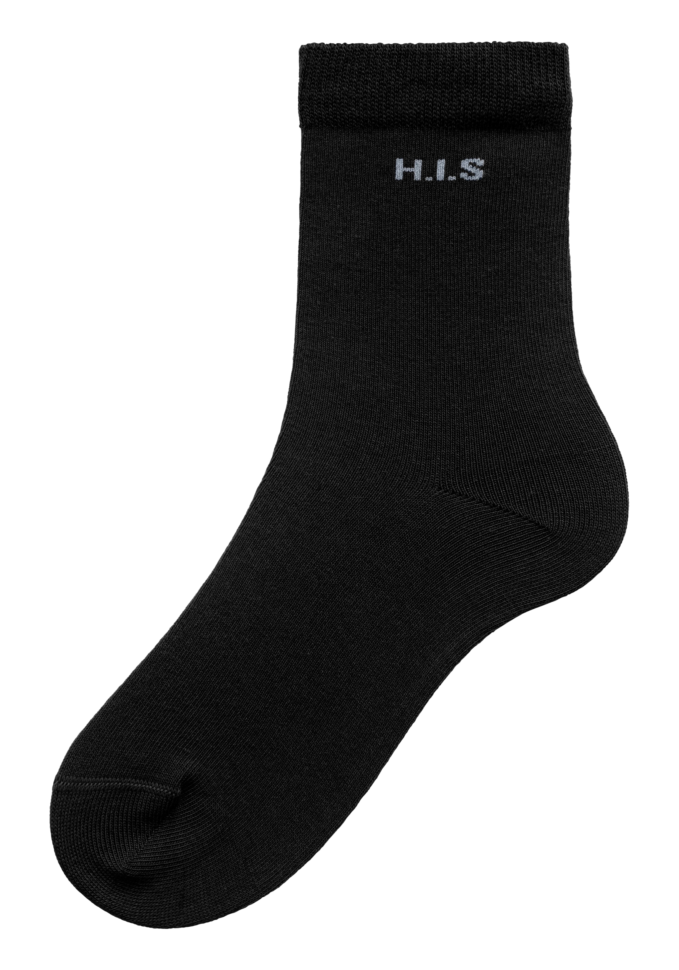 H.I.S Socken, (16 | BAUR mit eingestricktem kaufen Markenlogo Paar)
