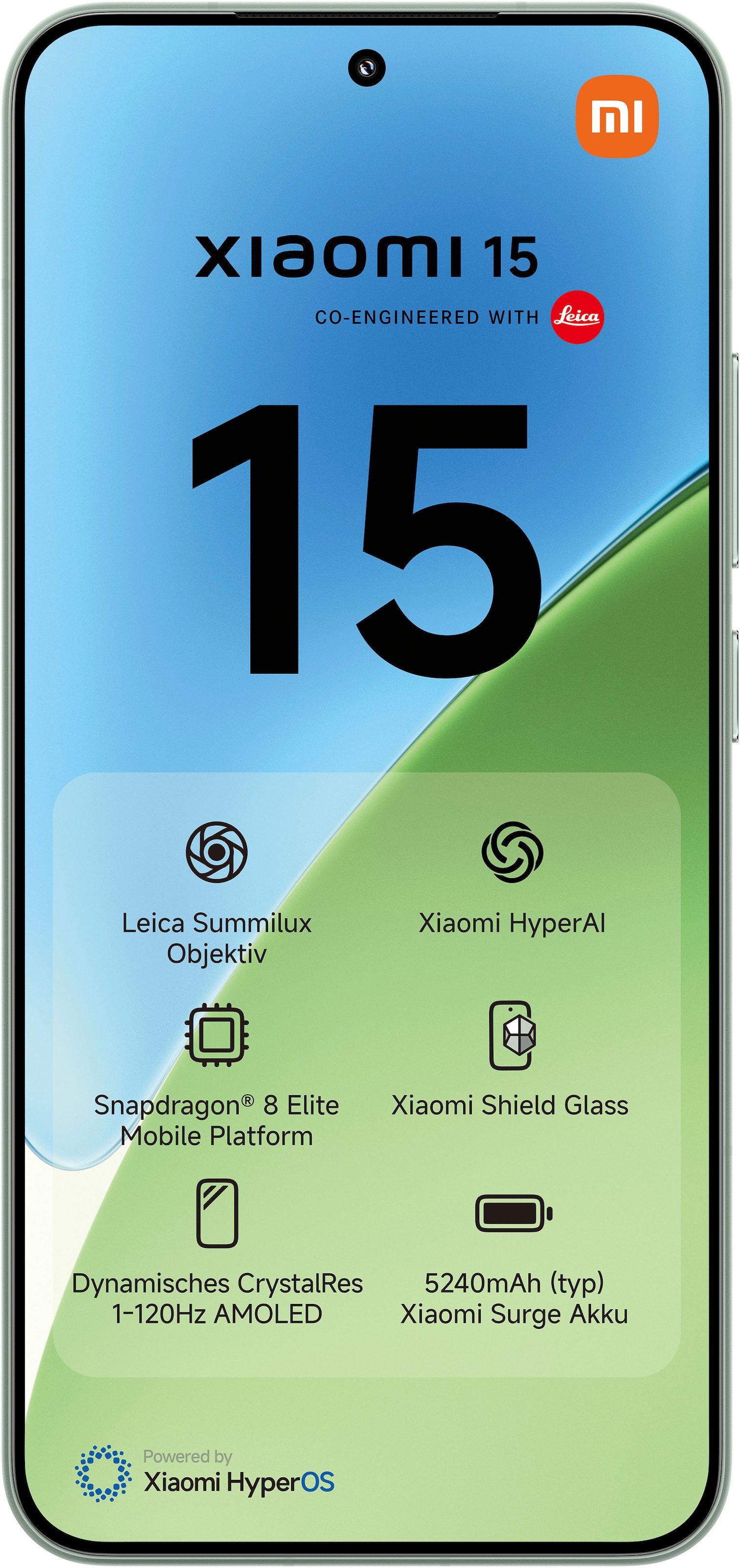 Xiaomi Smartphone »15 12+512GB«, Grün
