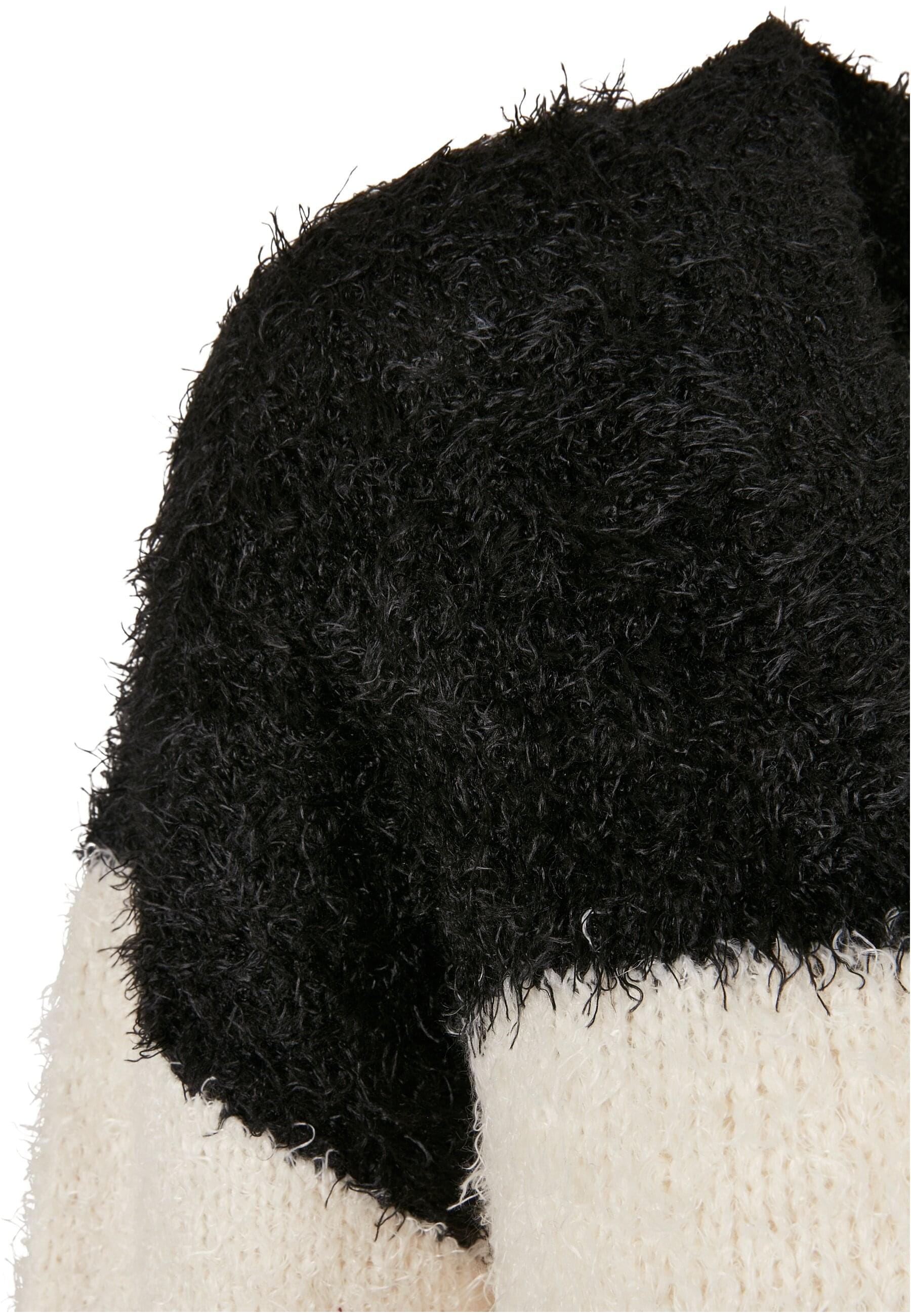 URBAN CLASSICS Strickjacke »Urban Classics Damen Ladies Short Oversized Feather Cardigan«