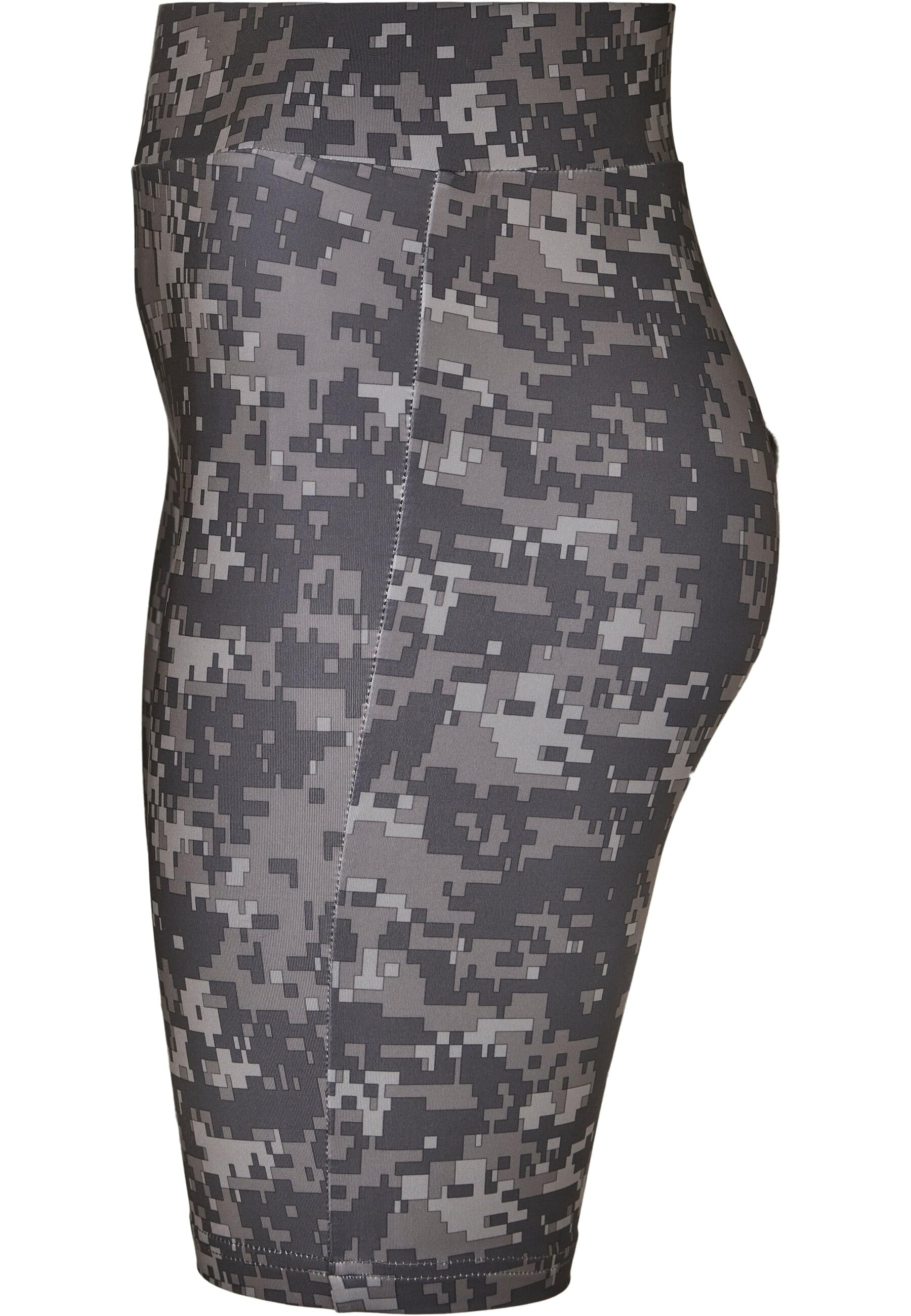 URBAN CLASSICS Stoffhose »Urban Classics Damen Ladies High Waist Camo Tech Cycle Shorts«, (1 tlg.)