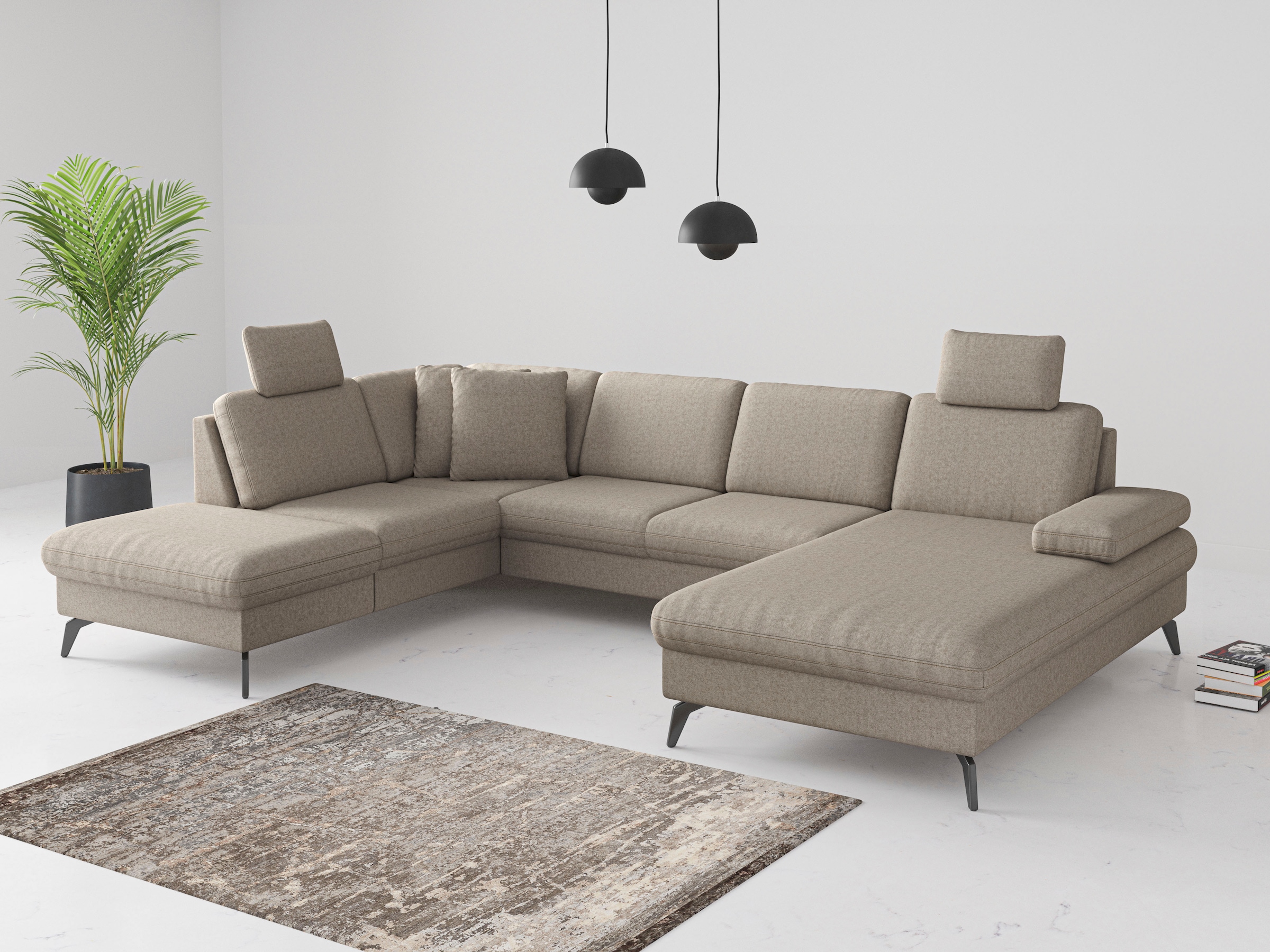 sit&more Wohnlandschaft "Morris Jubi U-Form", inkl. Armteilfunktion und 1 Z günstig online kaufen