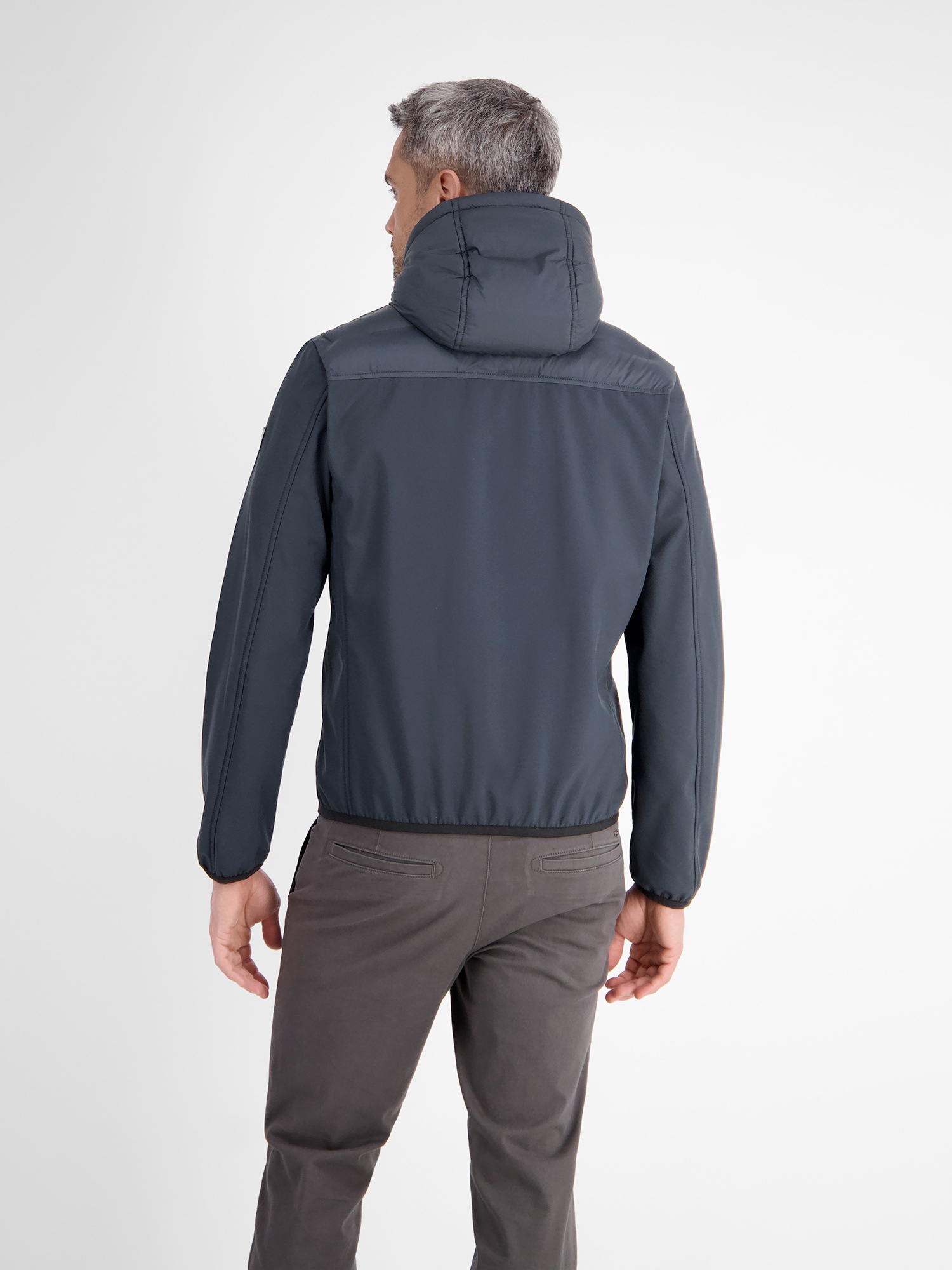 LERROS Steppjacke "LERROS Sportive Hybrid-Jacke mit Steppfront", mit Kapuze günstig online kaufen