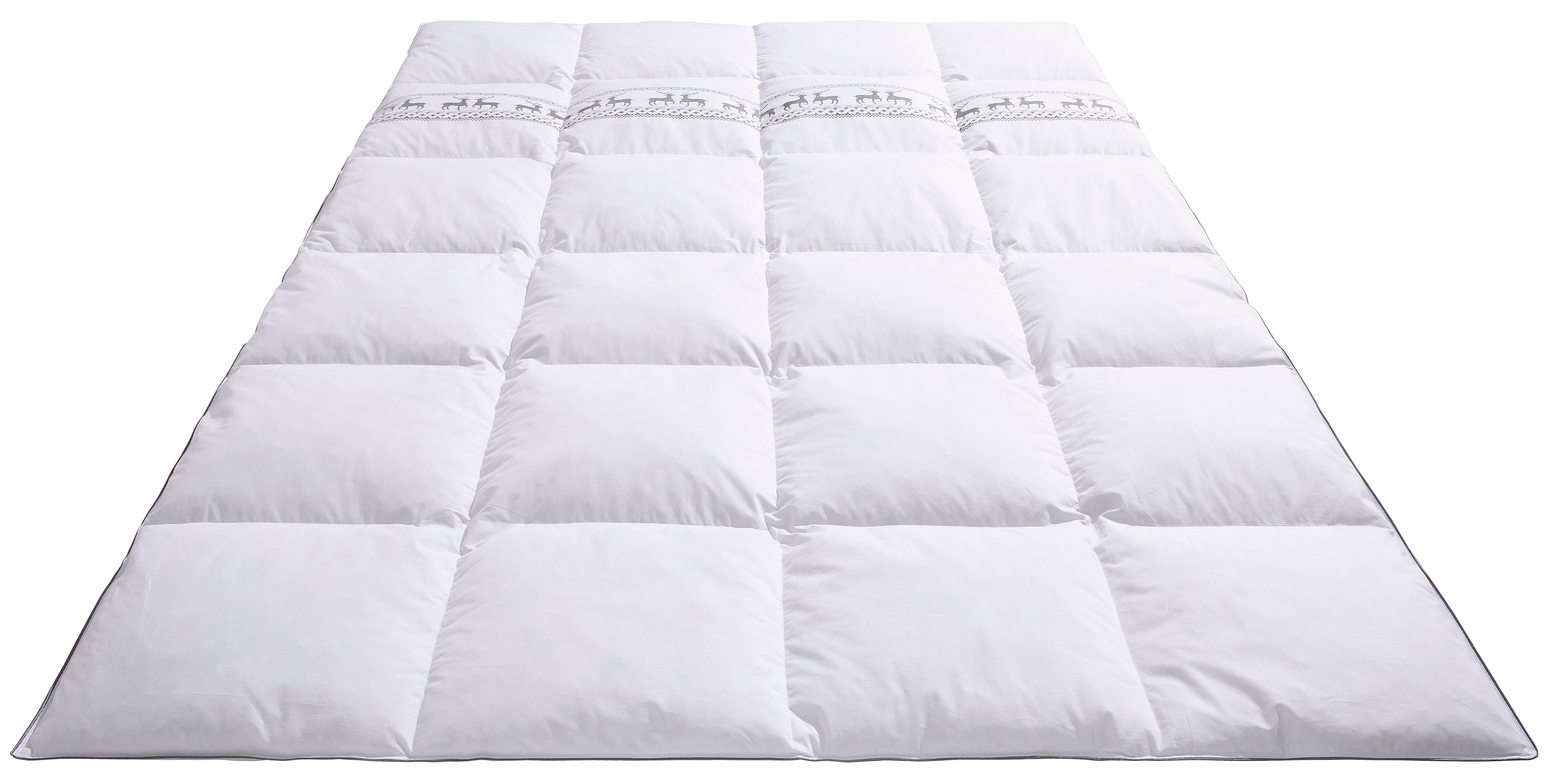 Thumbnail - Älgdröm Federbettdecke "Forsakar, Bettdecke 135x200 cm, 155x220 cm und weitere Größen" extrawarm Füllung 100Federn Bezug...