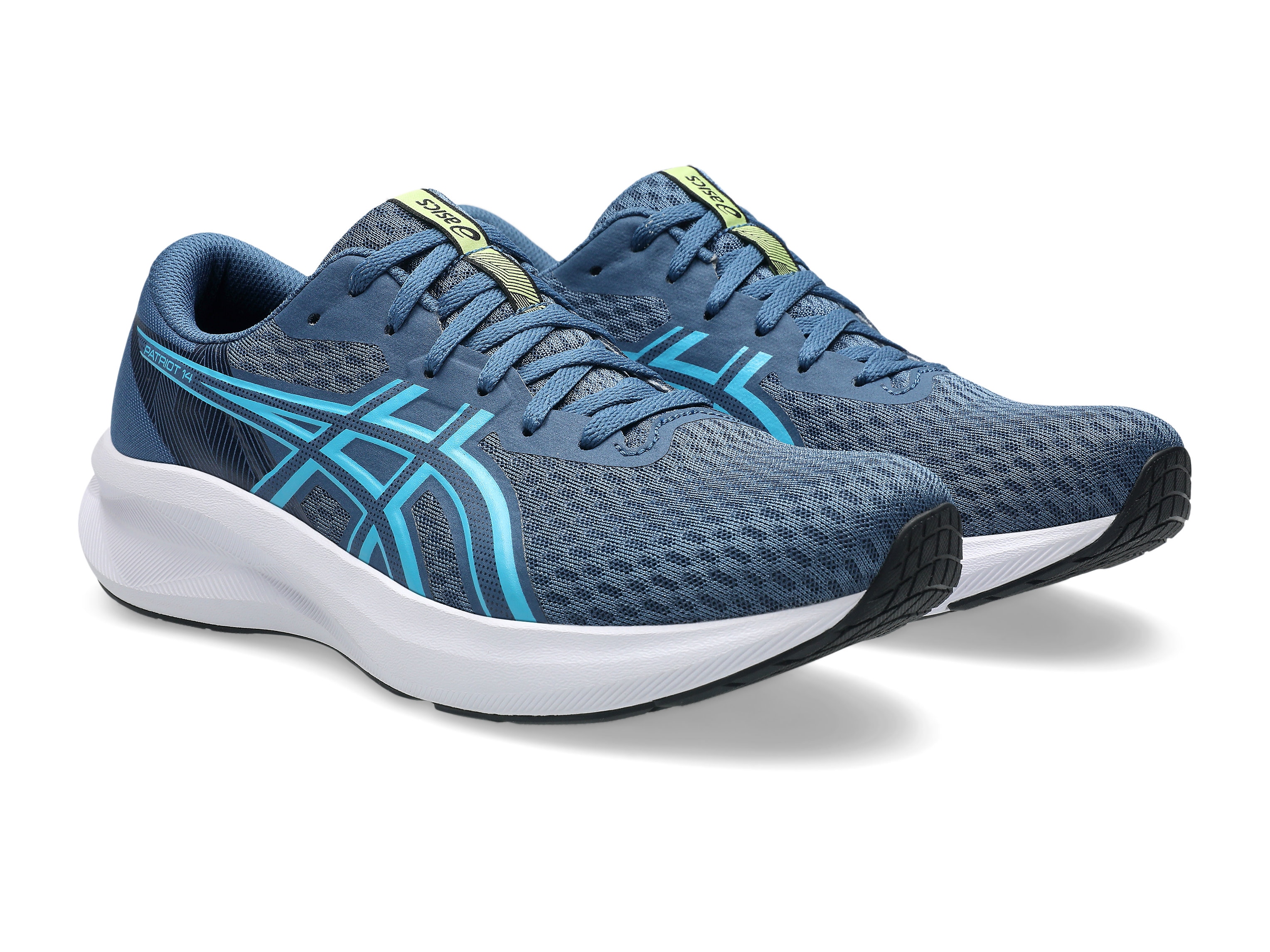 Asics Laufschuh "PATRIOT 14" atmungsaktives Mesh-Obermaterial, Energiegeladene Mittelsohle