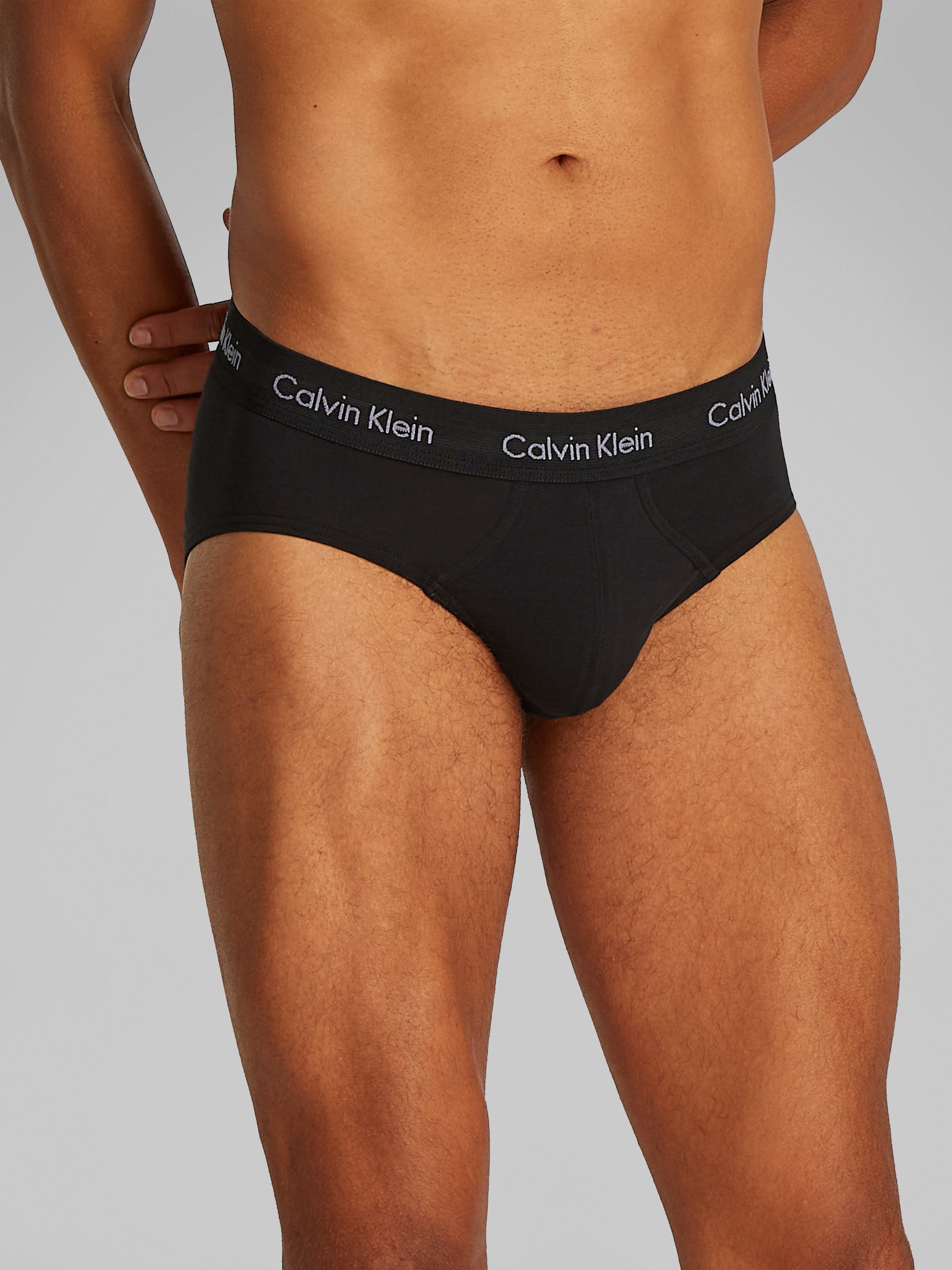 Calvin Klein Underwear Hipster, (3 St.), mit farbigem Webbund