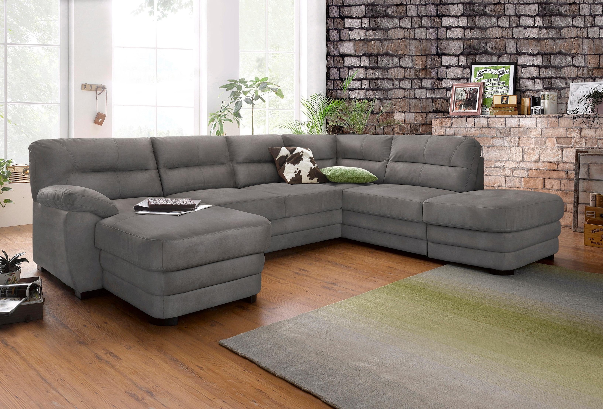 COTTA "Royale U-Form" Set, Set bestehend aus: Wohnlandschaft & Hocker günstig online kaufen