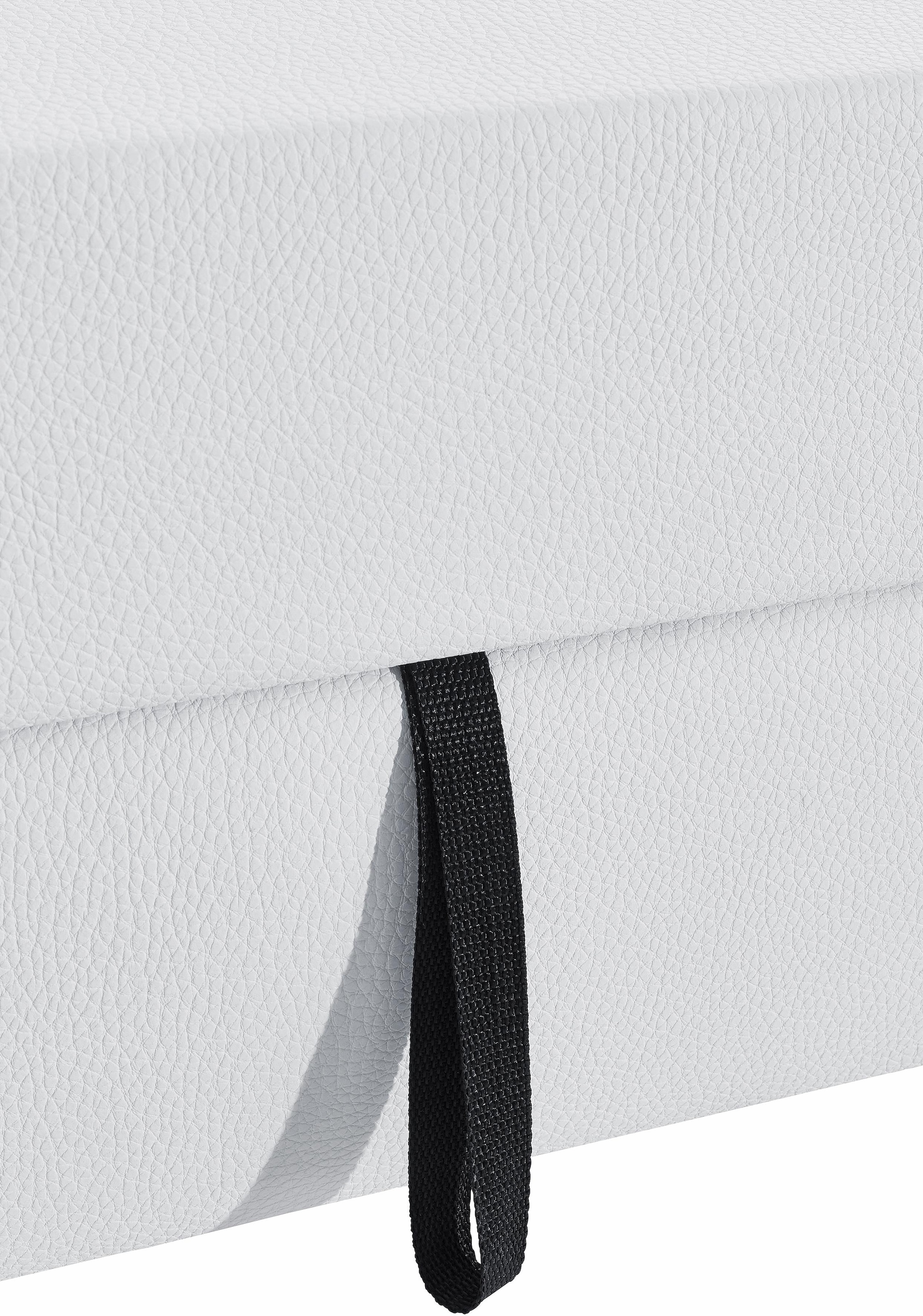INOSIGN Ecksofa »Jamie, modern und elegant, Fußhöhe 9cm, L-Form,«, wahlweise mit Bettfunktion