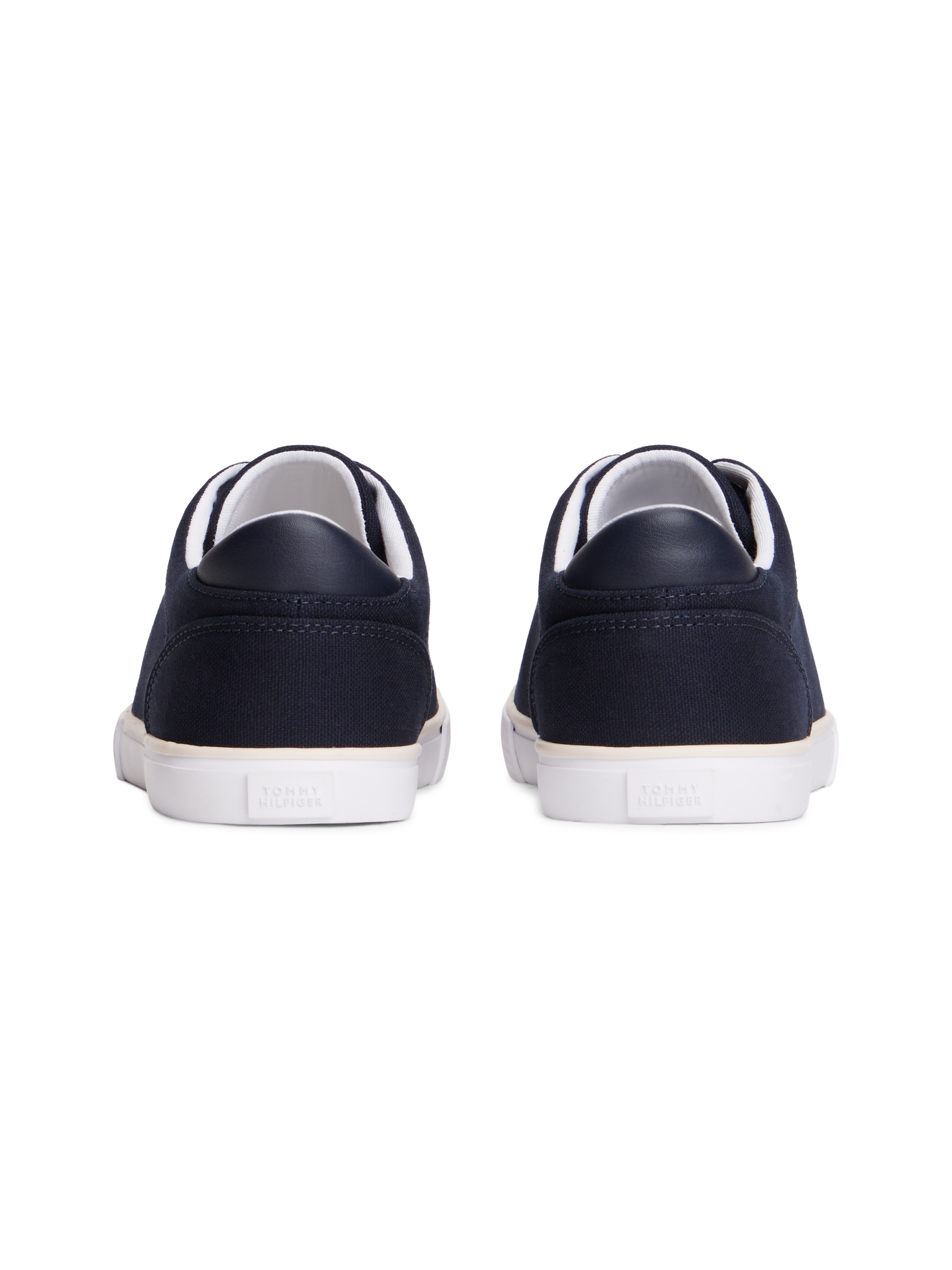 Tommy Hilfiger Plateausneaker »TH LOW PROFILE VULC CANVAS«  Halbschuh, Schnürer, Freizeitschuh mit gepolstertem Schaftrand