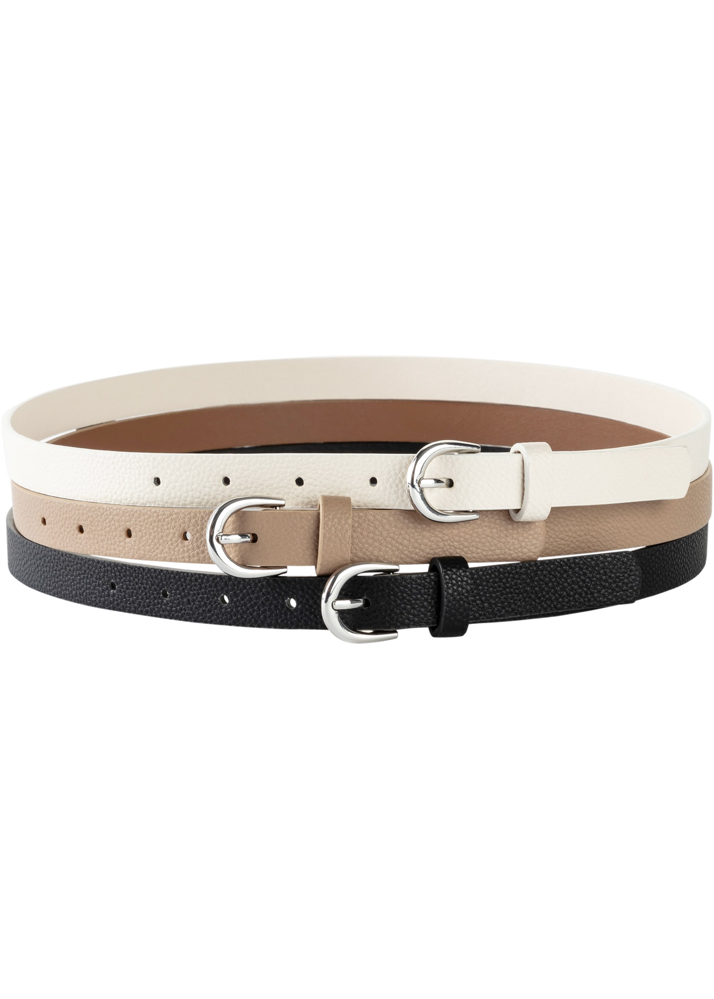 bonprix Hüftgürtel "Gürtel (3er Pack)", 3 Stk. Gürtel (3er Pack) günstig online kaufen