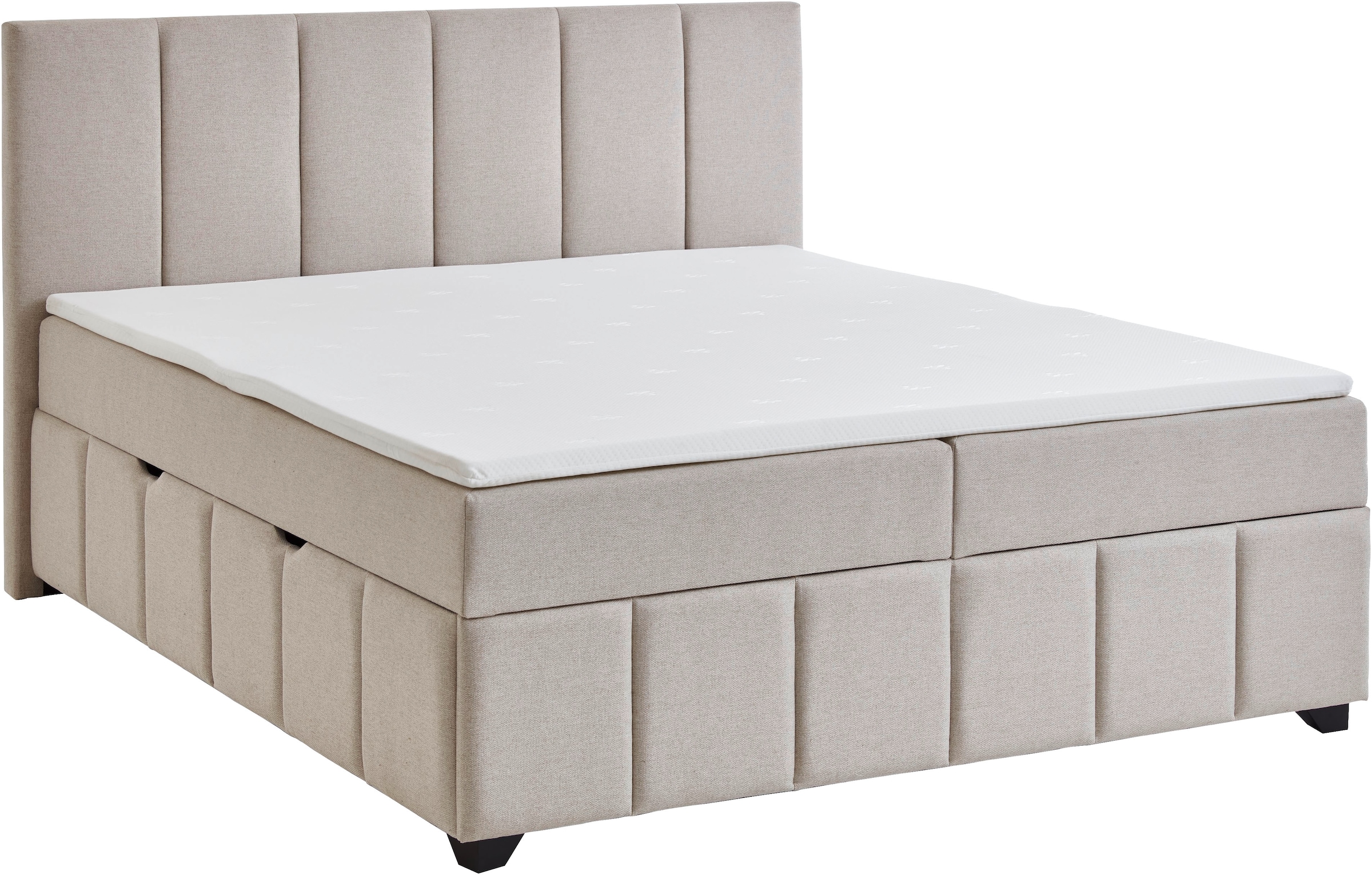 Home affaire Boxbett »Bellah inkl. Bettkasten, erhältlich in der Breite 180x200cm« inkl. PU-Schaum-Topper