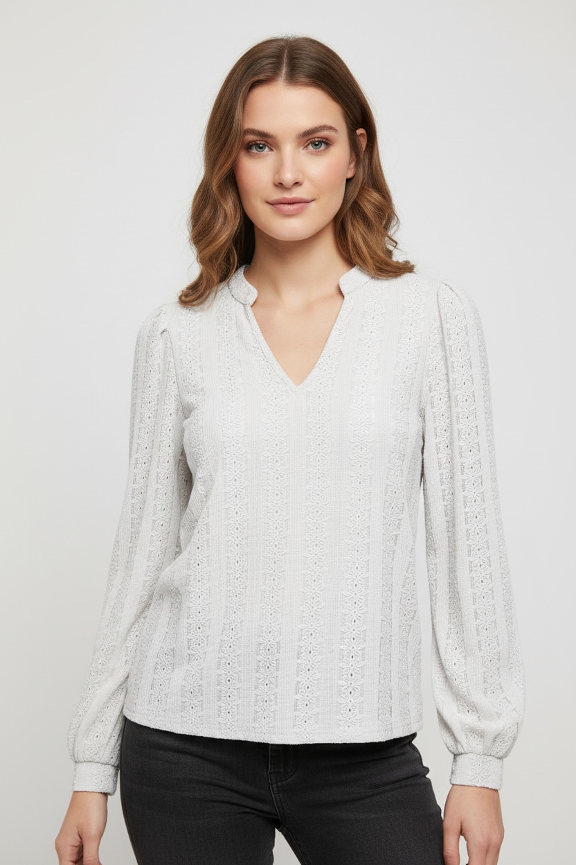 ONLY Blusenshirt "ONLMELANIE L/S SPLIT TOP JRS" günstig online kaufen