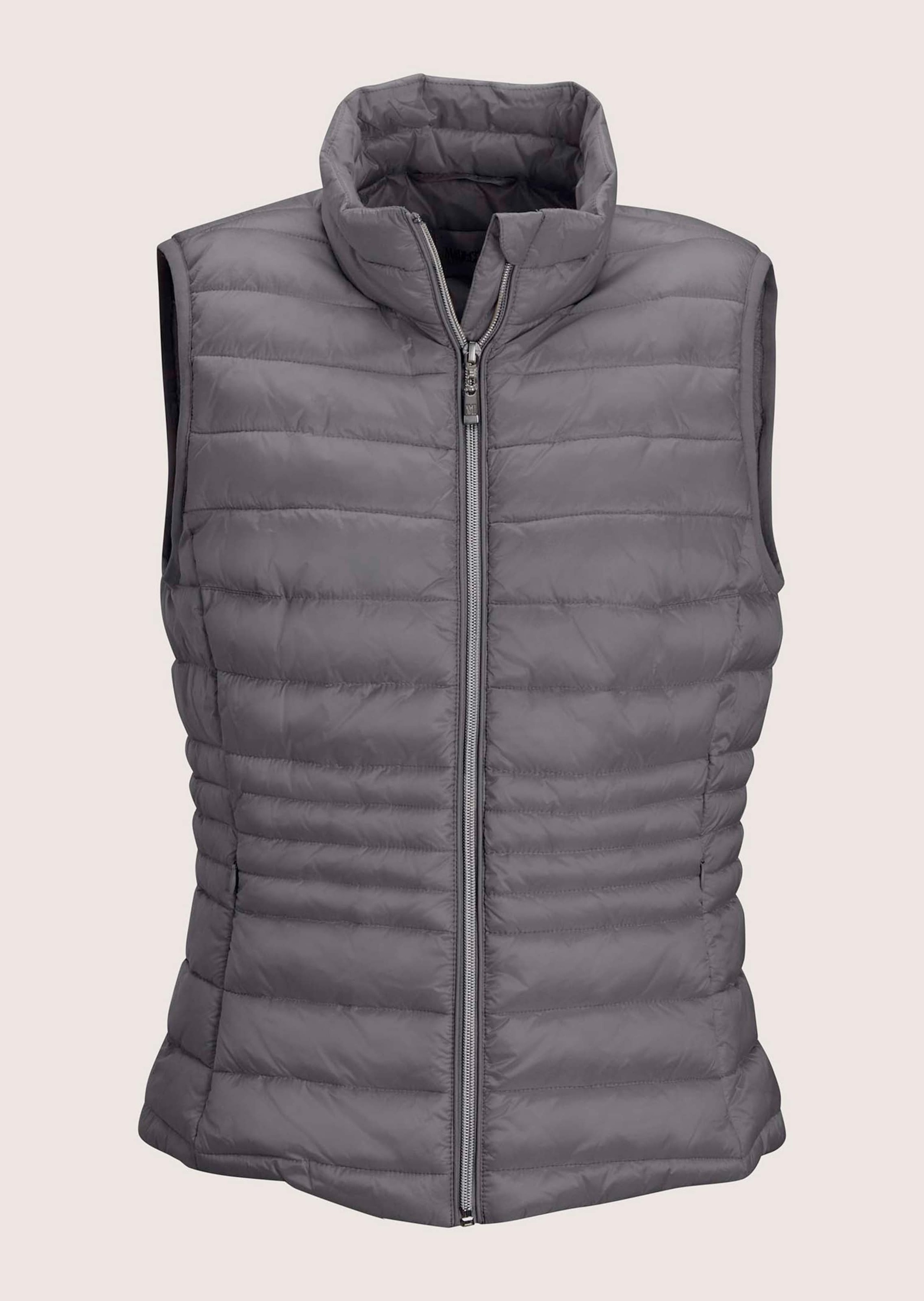 MADELEINE Damen Kurzweste "Steppweste Verkürzte Steppweste für Damen", grau, Gr. 38, Obermaterial: 100% Polyamid PA., Westen