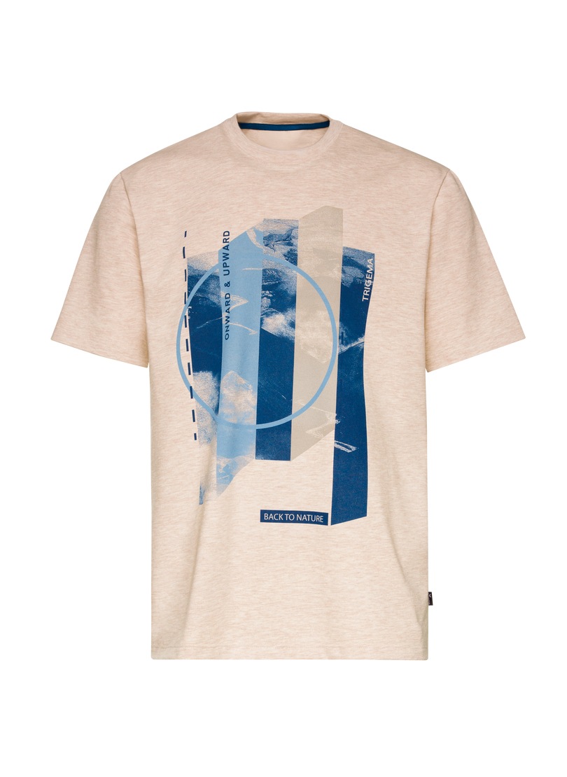 Trigema T-Shirt »TRIGEMA T-Shirt mit modischem Printmotiv«, (1 tlg.)