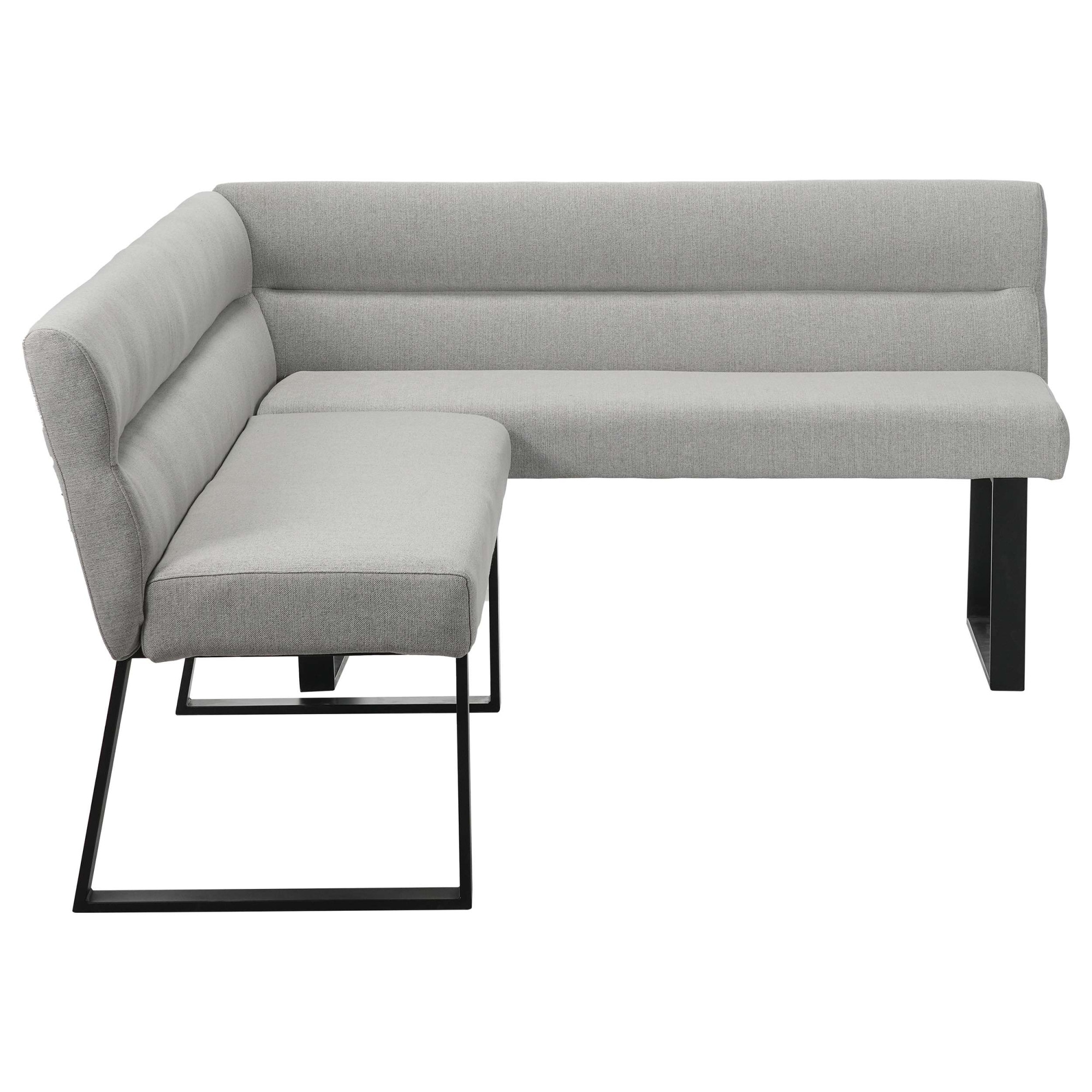 OTTO home Essbank »Ivanna« schwarzes Metallgestell, Webstoff Bezug, Breite 193/152