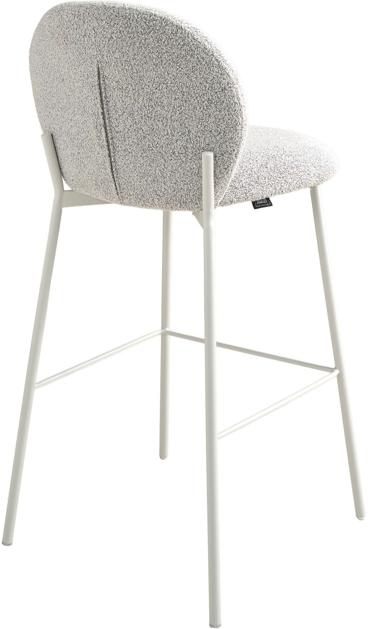 SCHÖNER WOHNEN-Kollektion 4-Fußstuhl »FORDE« (Set) 2 Stk.Bezug Bouclé, Untergestell Metall pulverbeschichtet