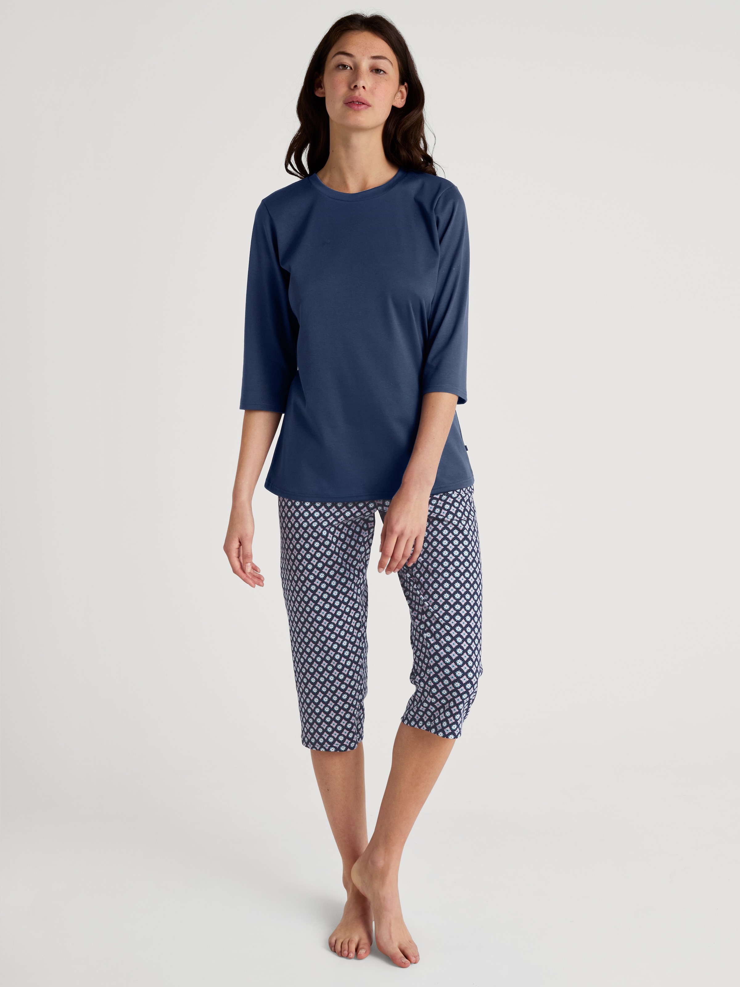 CALIDA Schlafanzug "Daylight Dreams" 2 Stk. tlg., 3/4-Länge, Interlock-Qual günstig online kaufen