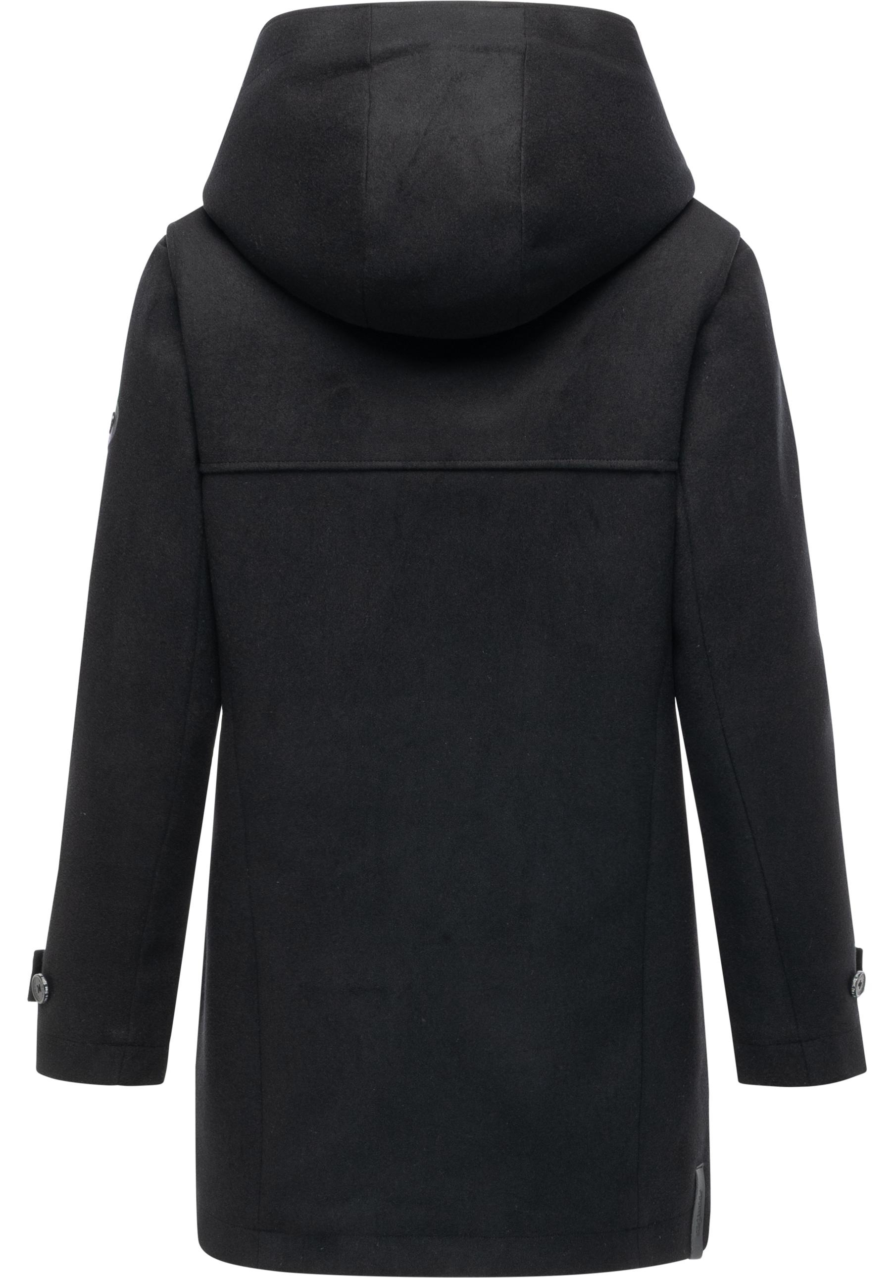 Ragwear Wintermantel »Duffina YOUMODO«, warmer Mantel mit Knopfleiste