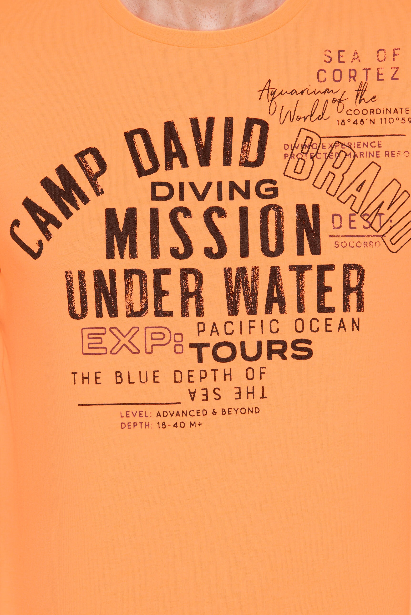 CAMP DAVID Rundhalsshirt, mit Baumwolle