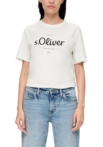 s.Oliver T-Shirt, mit kaufen | BAUR vorne Logodruck
