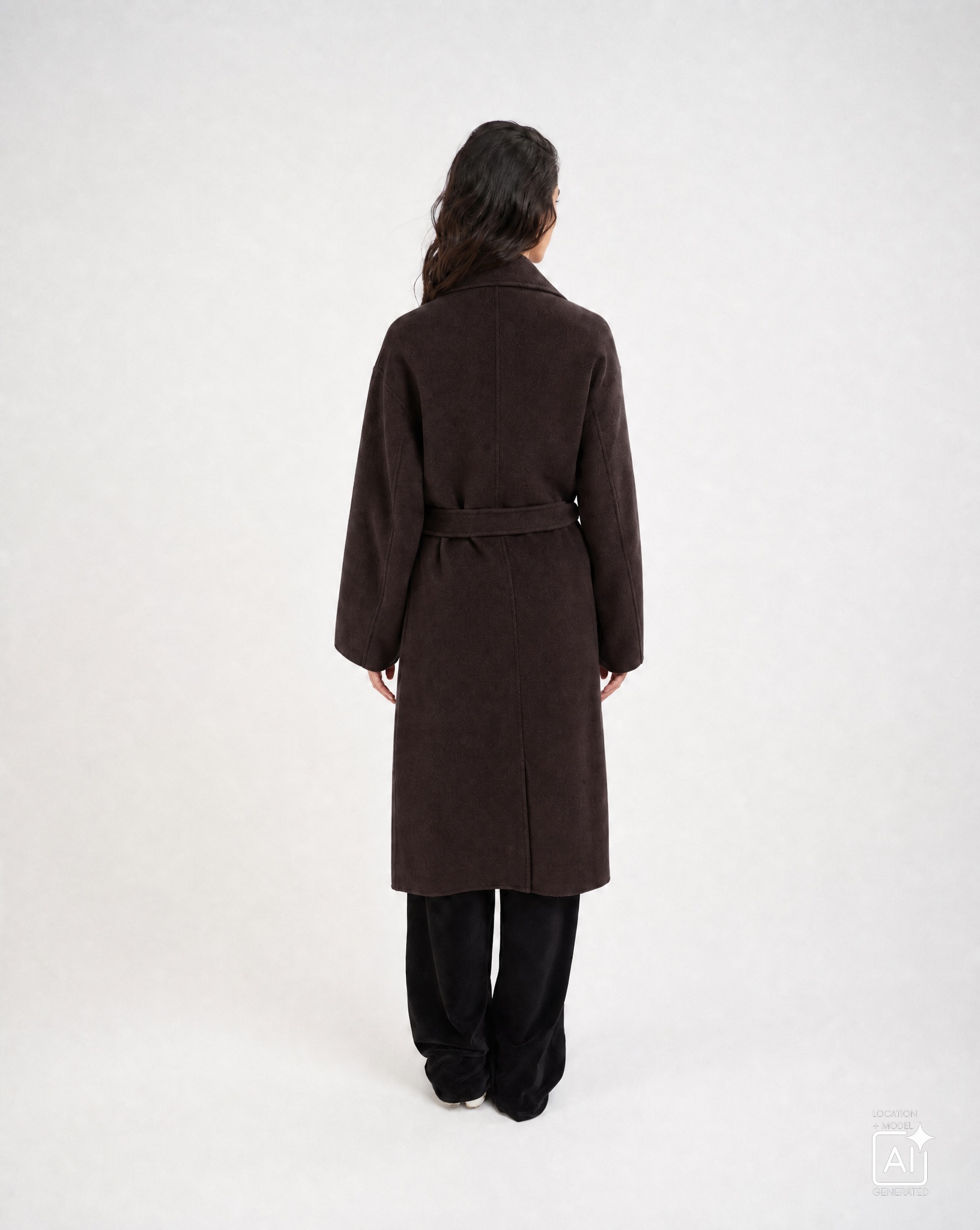 Milano Italy Wintermantel mit Reverskragen und aufgesetzten Taschen