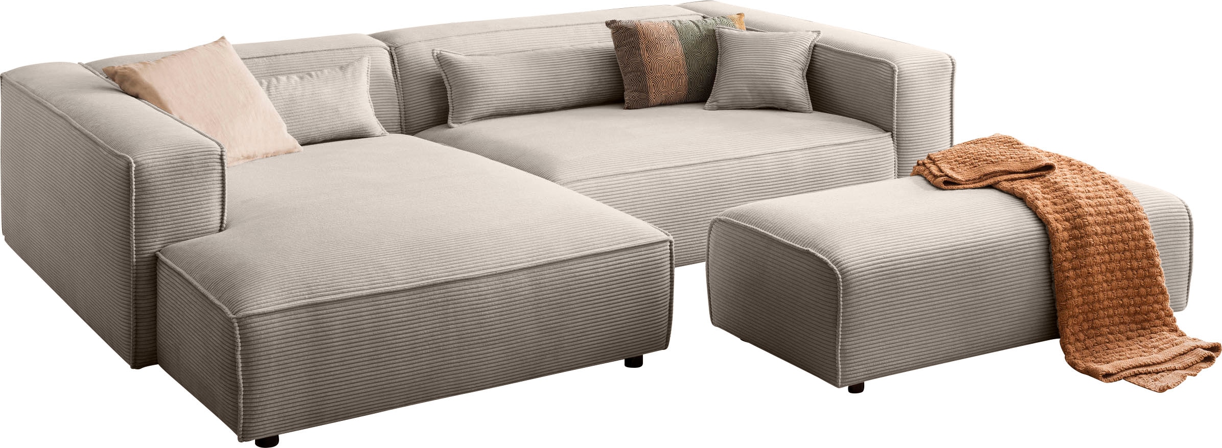 LeGer Home by Lena Gercke Polsterecke "PIARA XXL, L-Form, Schlaffunktion, C günstig online kaufen