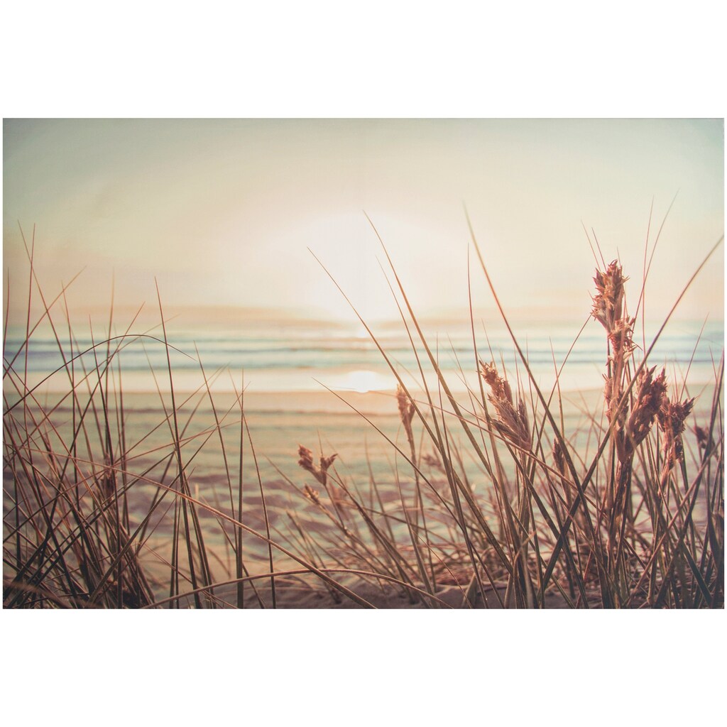 Art for the home Leinwandbild »Sand und Sonnenuntergang«, Natur