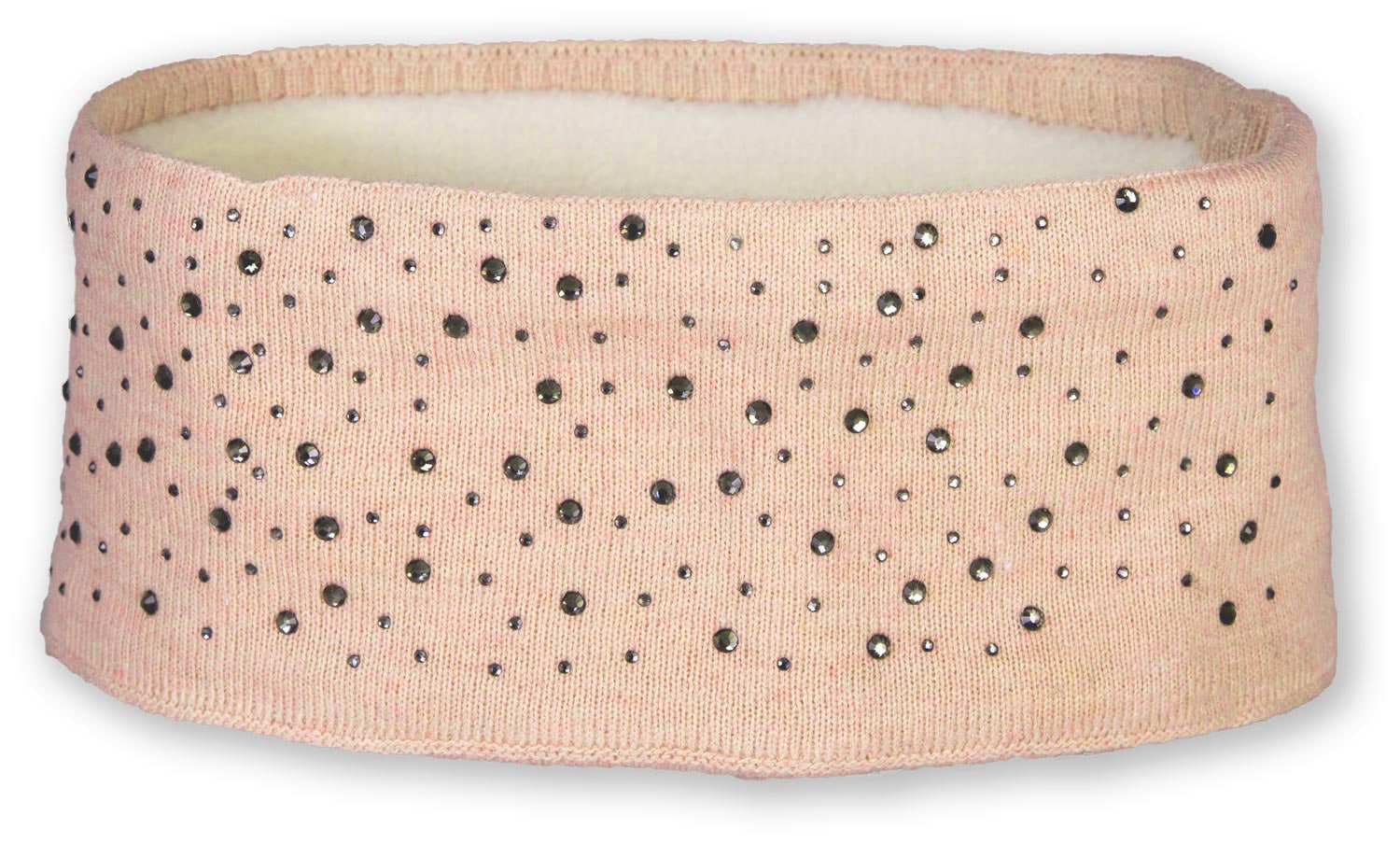 styleBREAKER Stirnband "Feinstrick Stirnband mit Strass" 1 Stk.