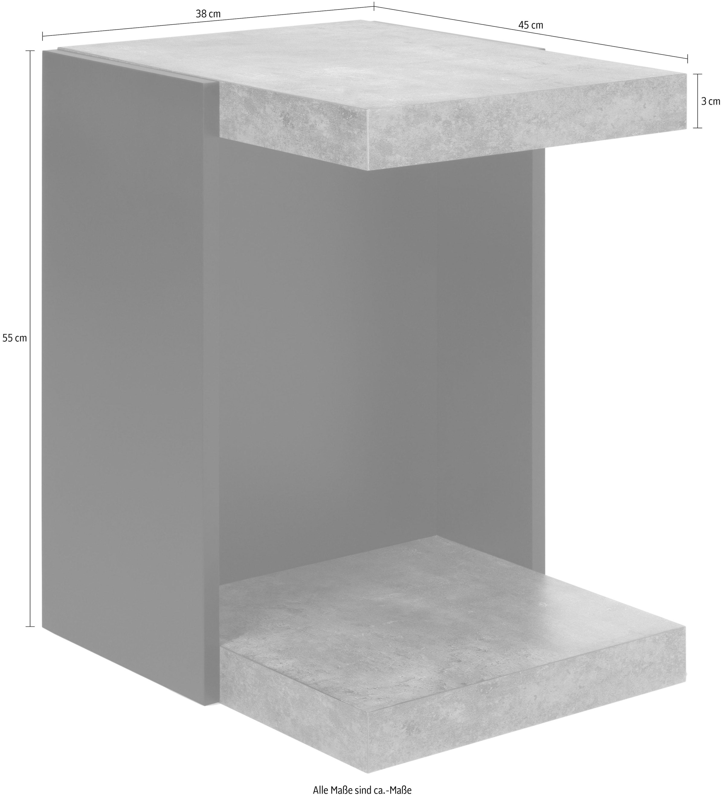 TemaHome Couchtisch »Klaus«, moderne Optik Breite 38 cm