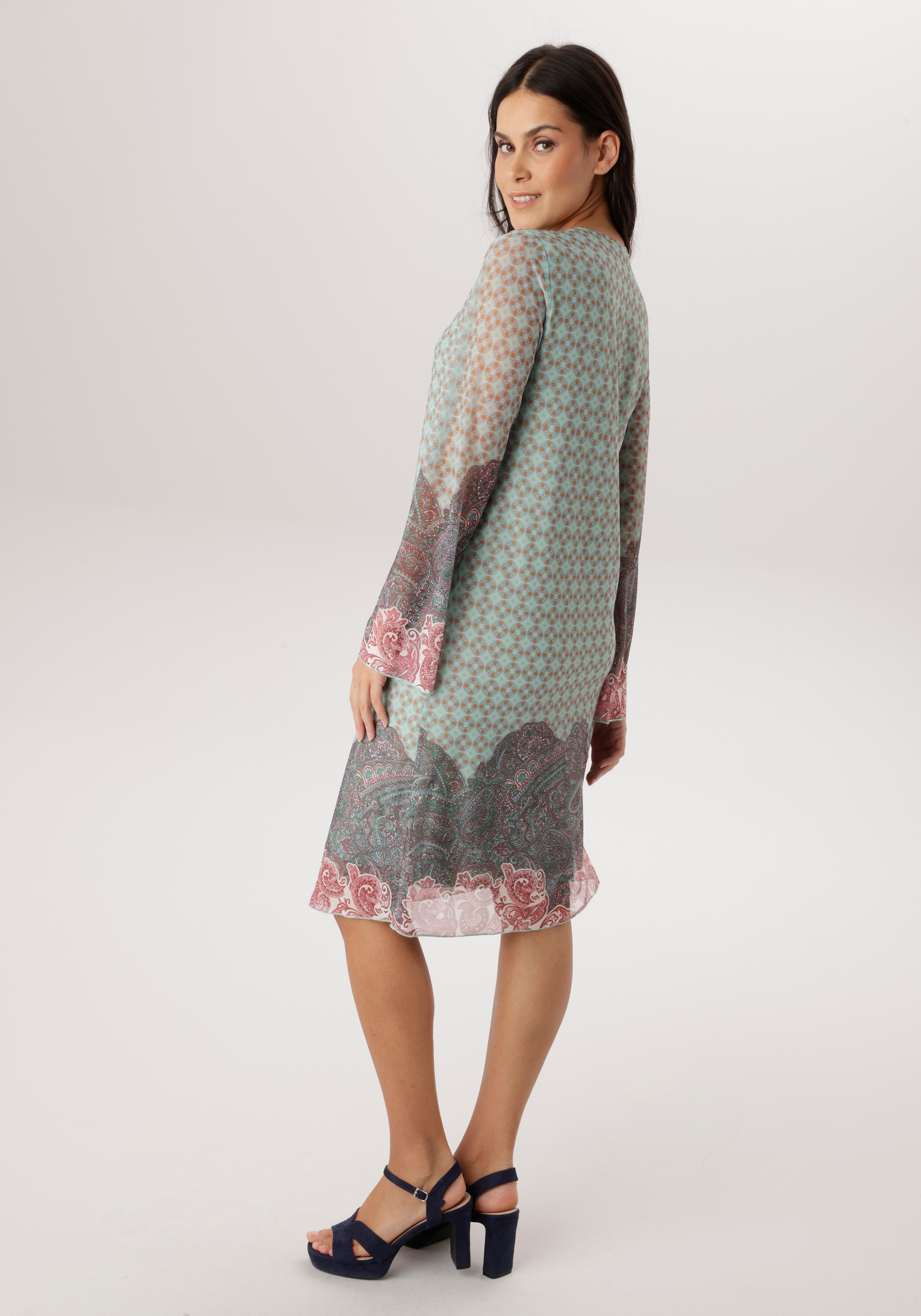 Aniston SELECTED Meshkleid in Mesh-Qualiät und im angesagten Mustermix - NE günstig online kaufen