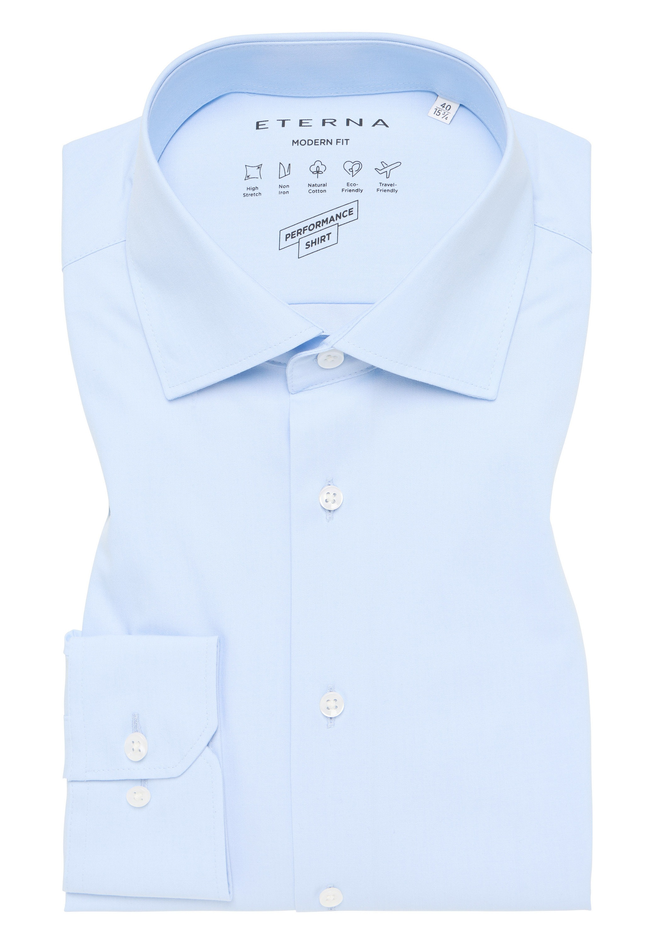 Eterna Langarmhemd »MODERN FIT«, NON IRON (bügelfrei)