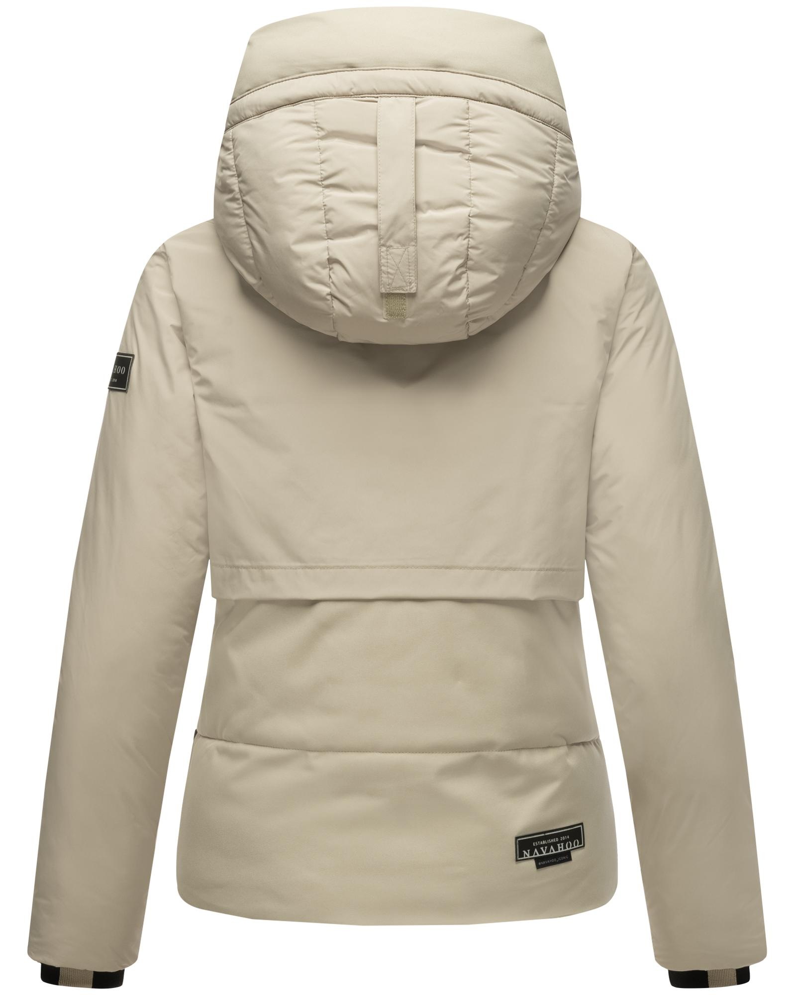 Navahoo Steppjacke »Liebesküken XIV«, mit Kapuze, modische Damen Winterjacke mit Fleece-Innenfutter