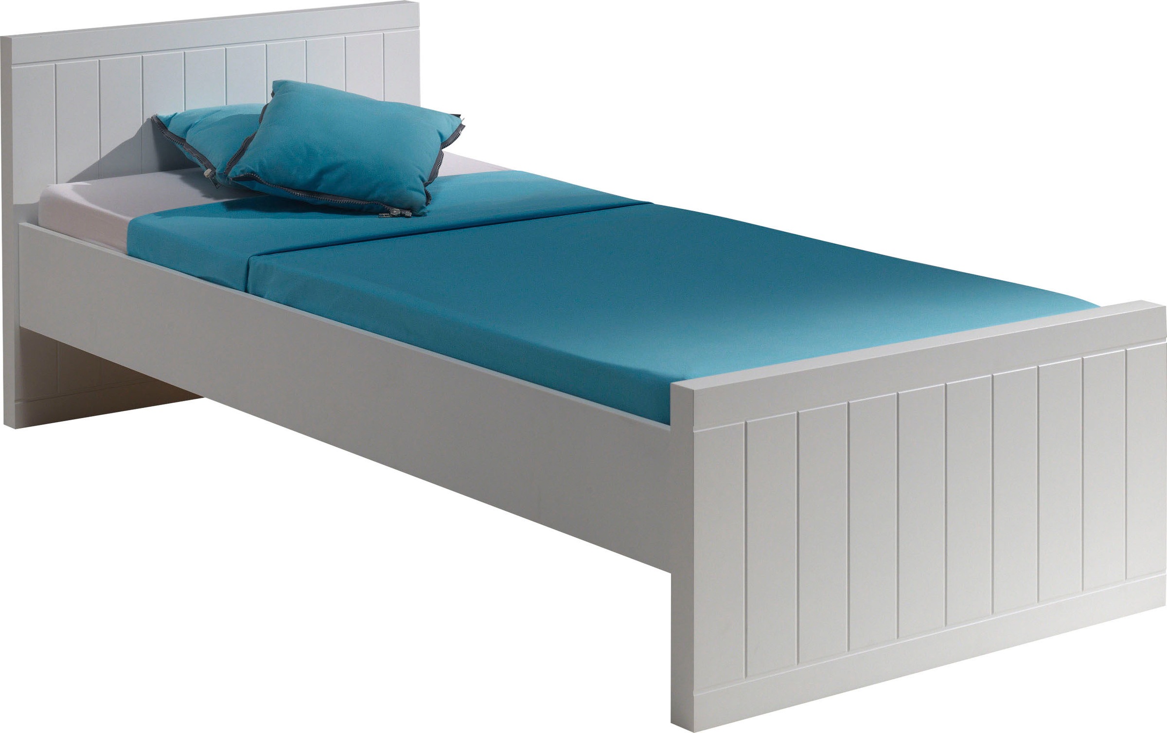 Vipack Einzelbett "Robin, Liegefläche 90/200 cm, MDF weiß lackiert, gradlin günstig online kaufen