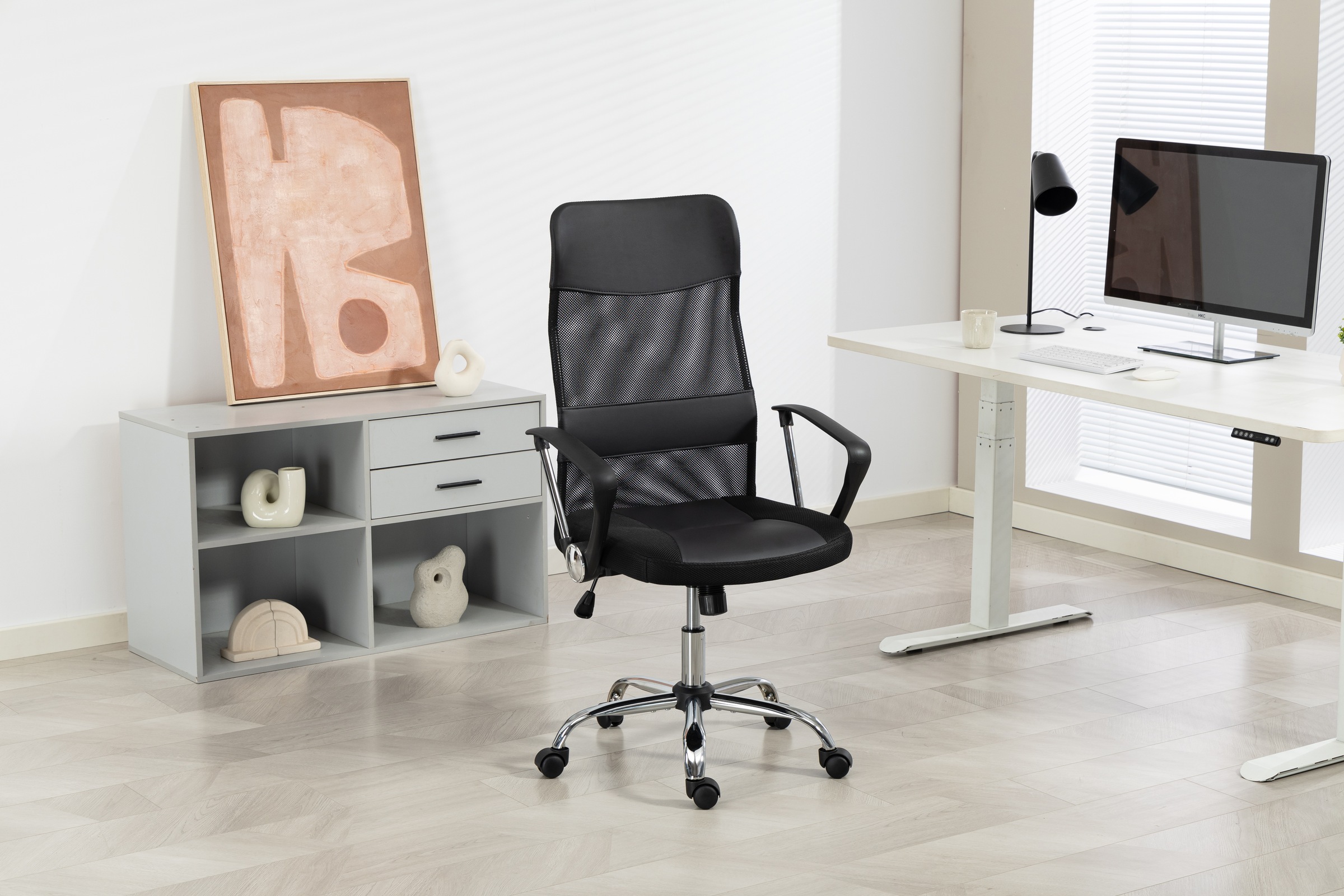 Duo Collection Bürostuhl »Regensburg« () mit verchromten Fußkreuz, Chefsessel