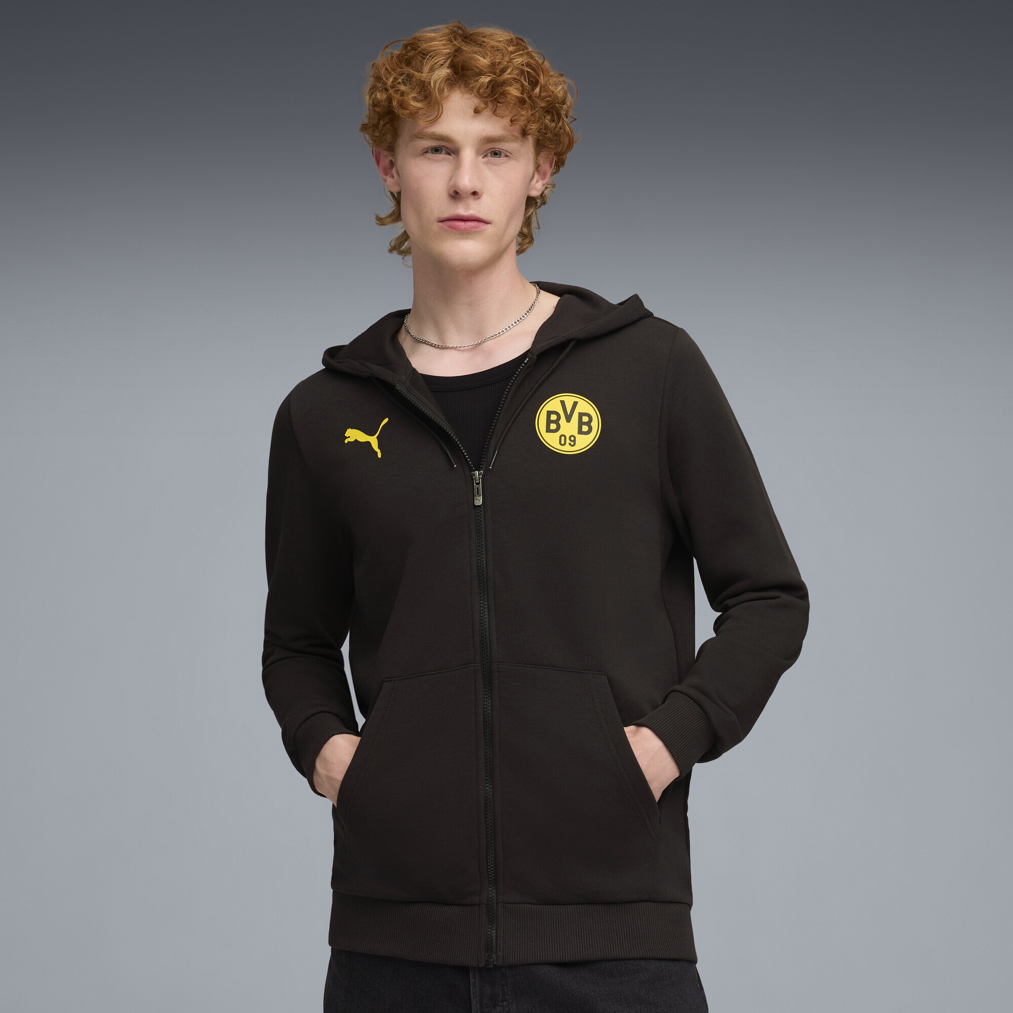 PUMA Sweatjacke »Borussia Dortmund FtblCulture Kapuzenjacke Herren«