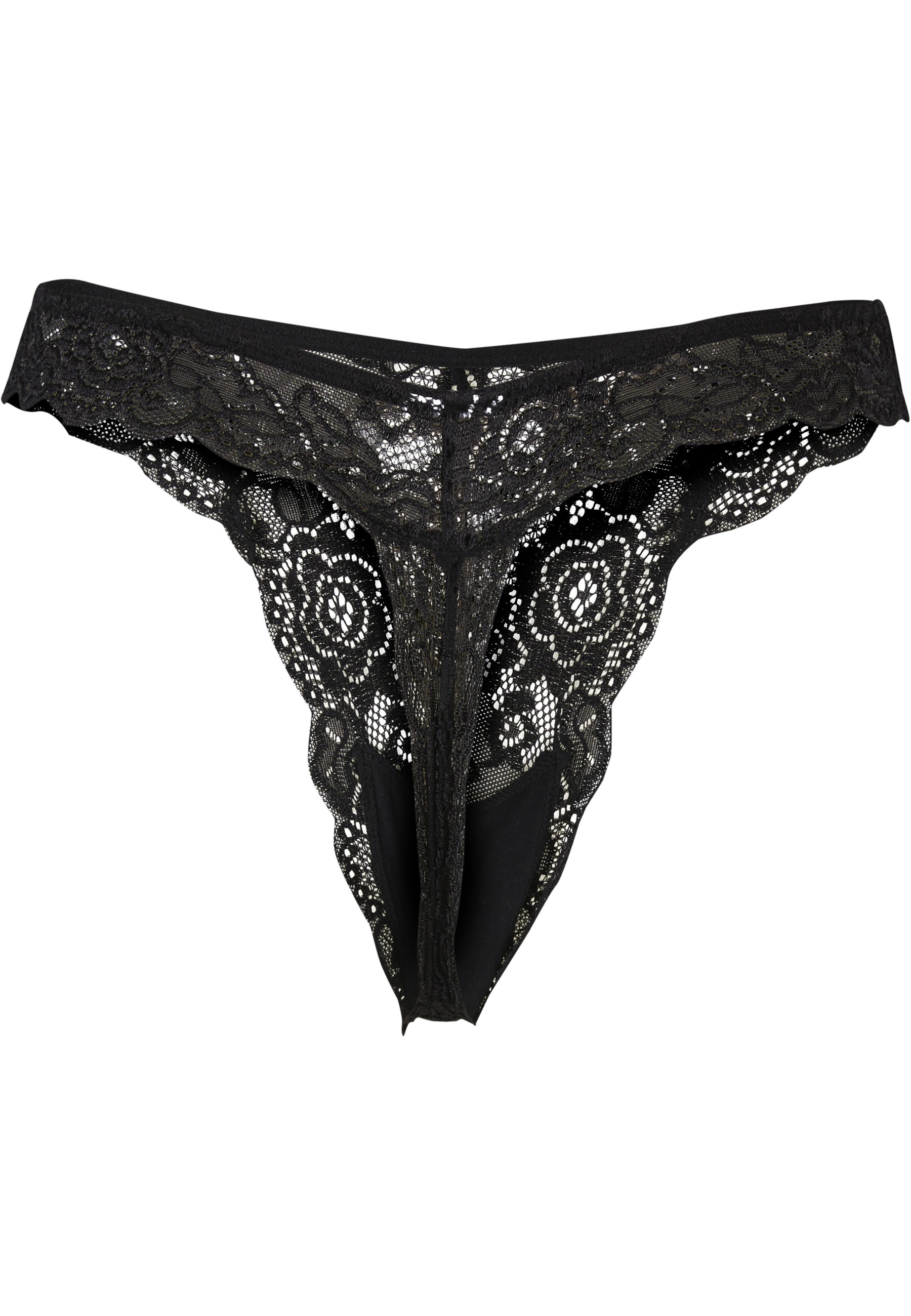 URBAN CLASSICS Panty »Urban Classics Ladies Allover Lace Tanga 2-Pack«